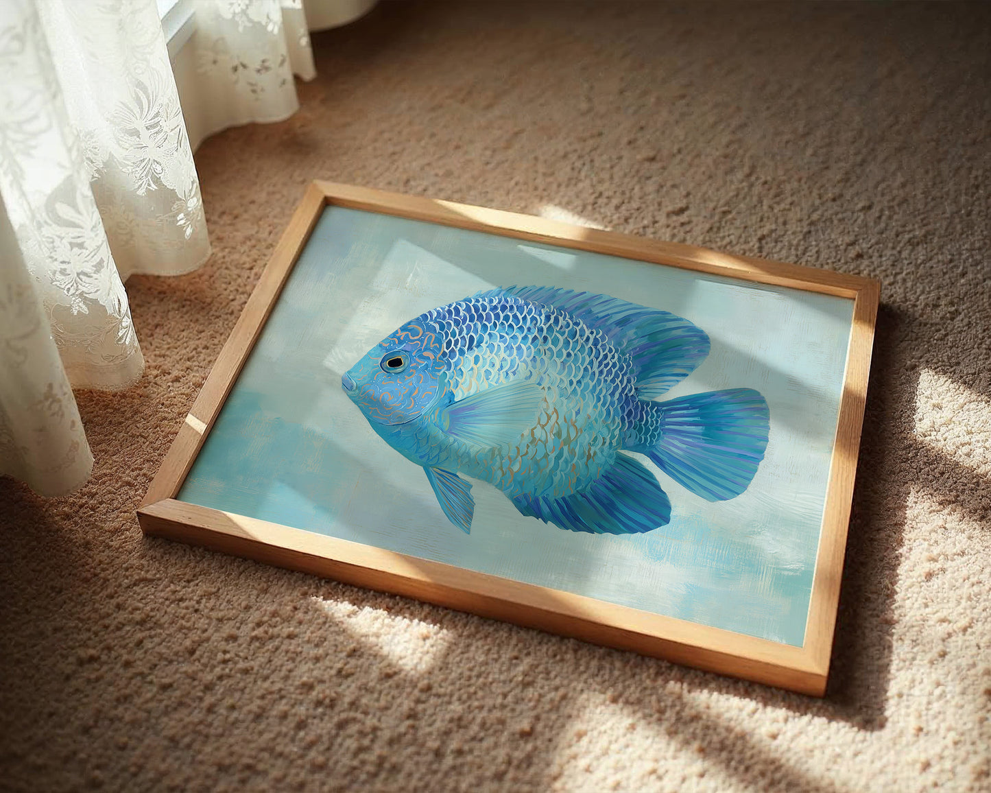 Azure Drift In Tranquil Waters