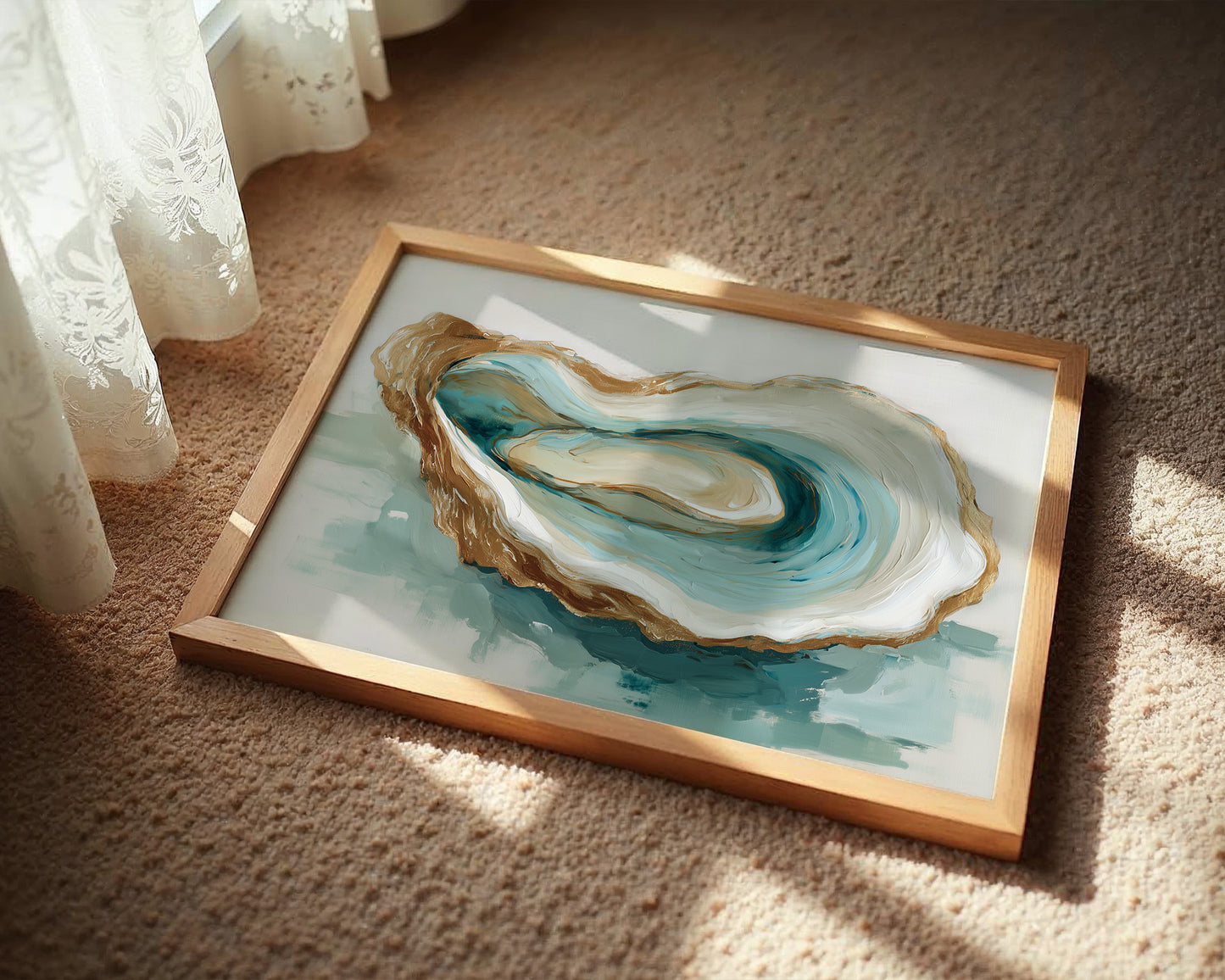 Tides Curl Within Pearl Shell