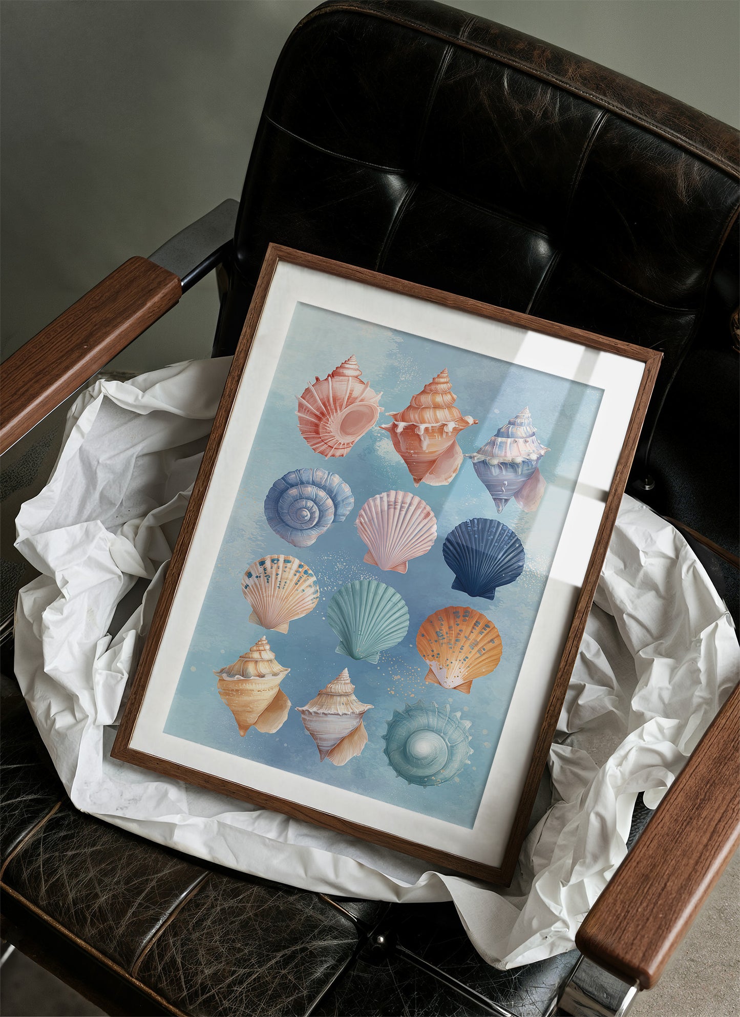 Coastal Treasures Against Azure Waves