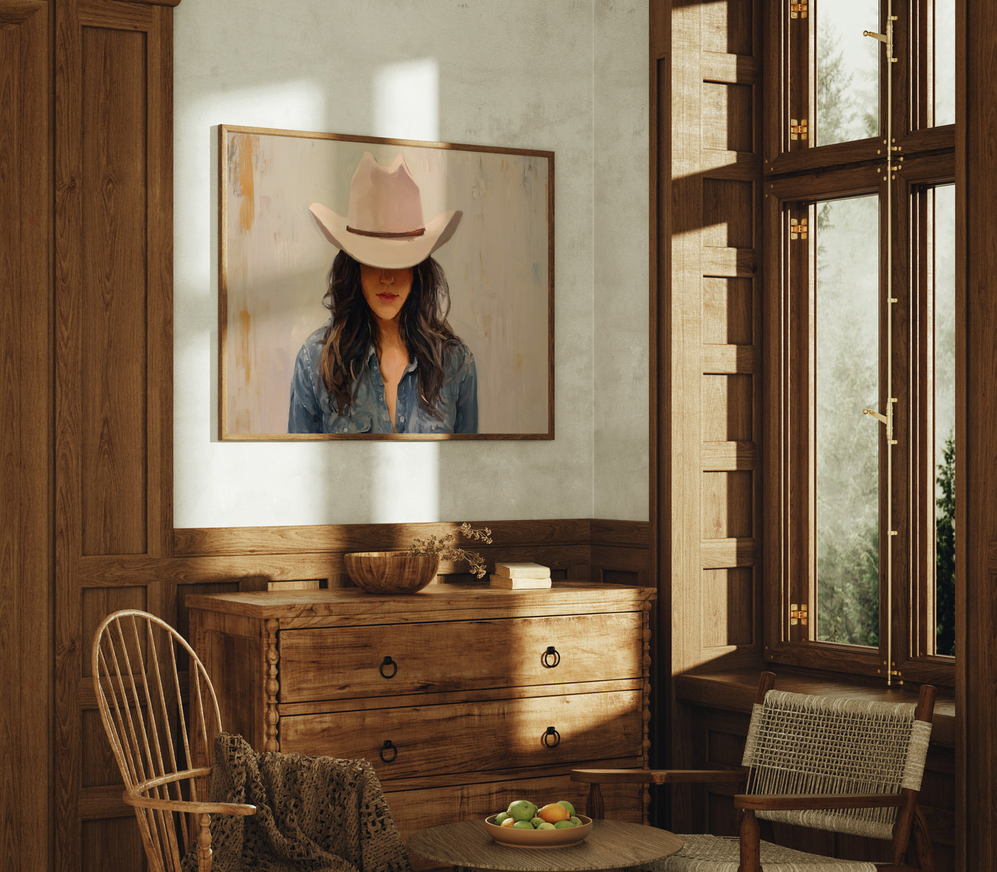 Western Elegance in Muted Light