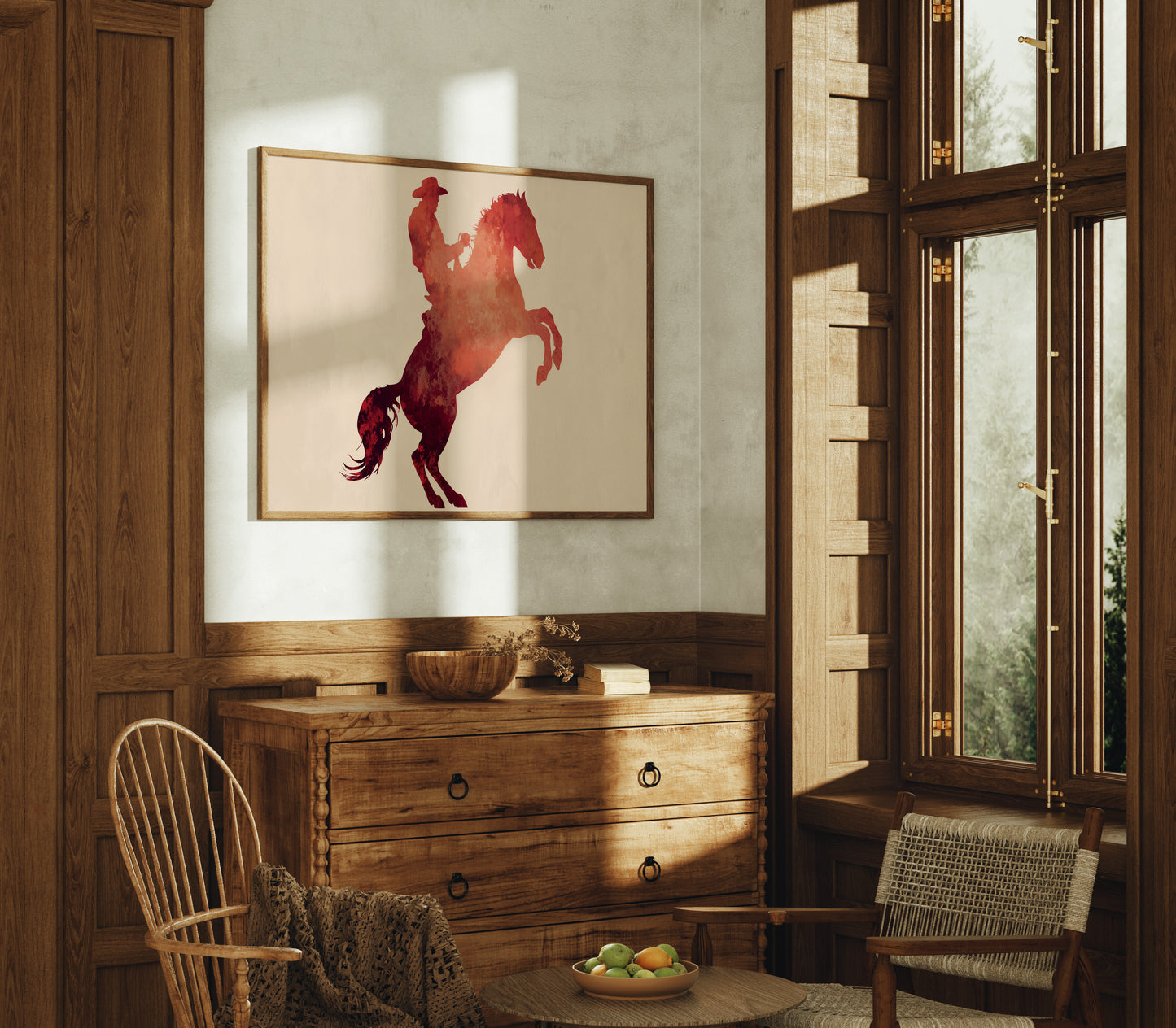 Crimson Silhouette: Untamed Spirit