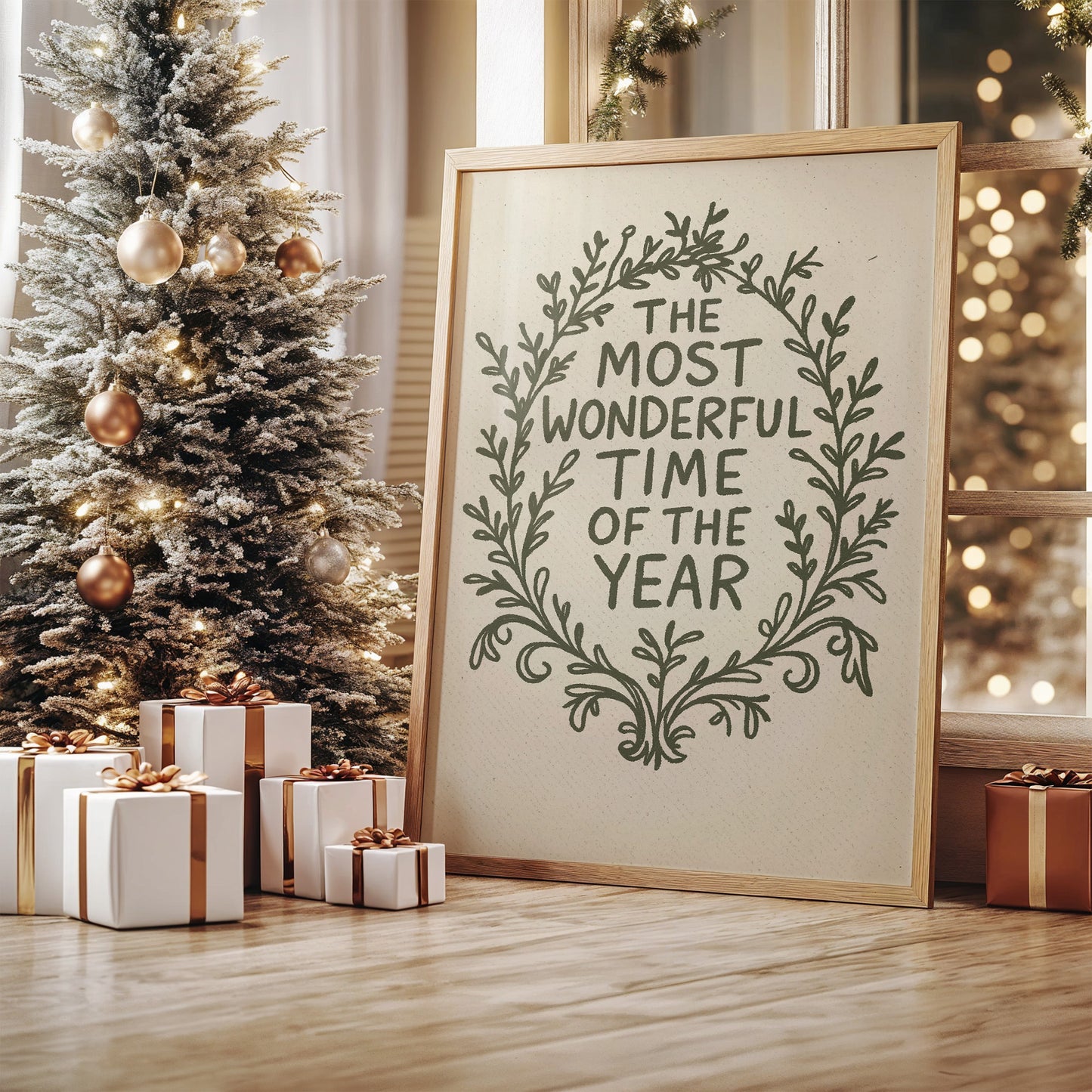 Winter Memories In Wooden Frames