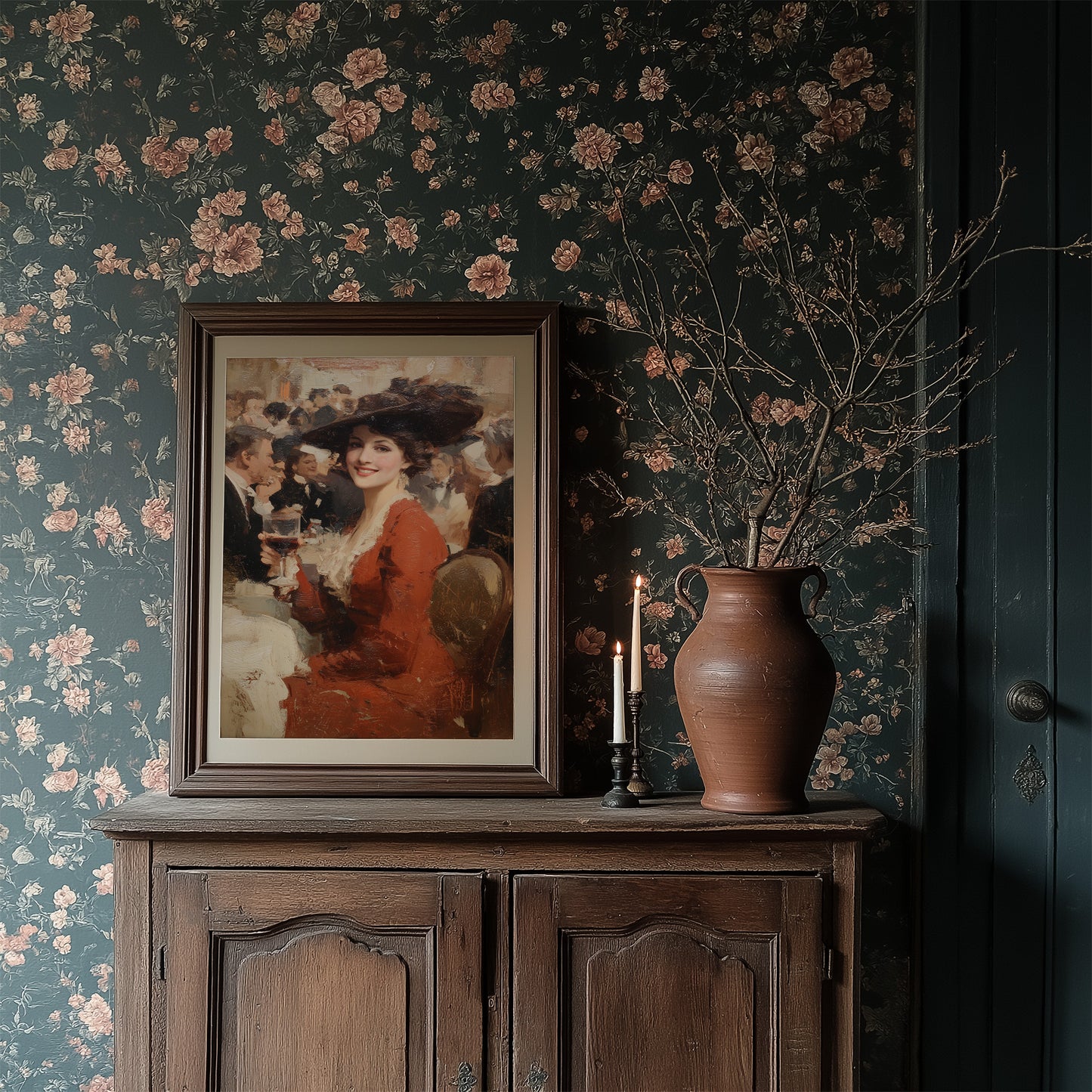 Scarlet Toast Among Society Figures