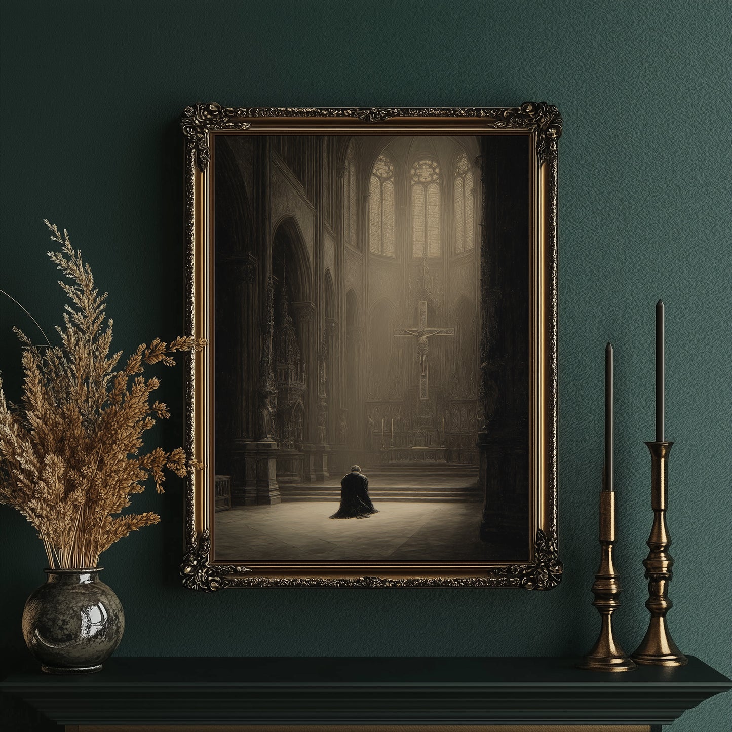 Sacred Solitude In Golden Light