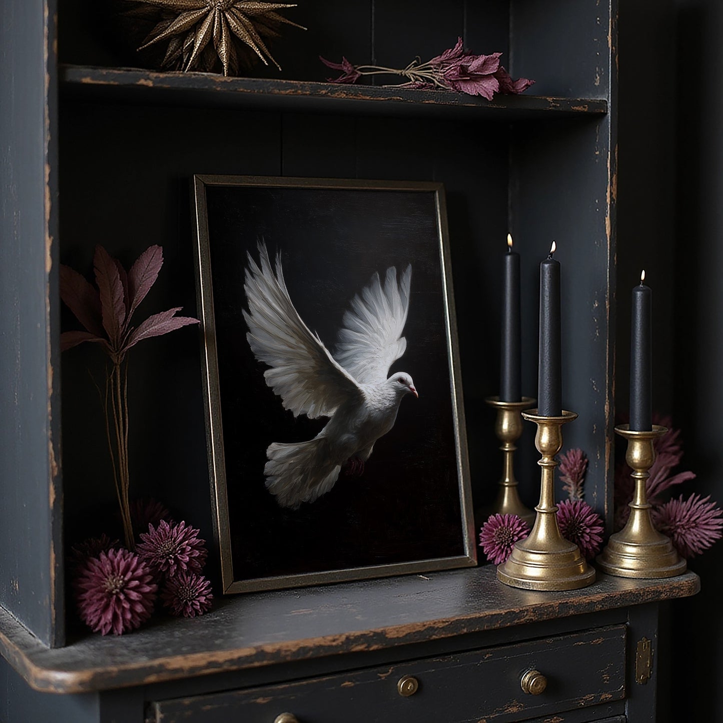 Flight Against Midnight's Canvas