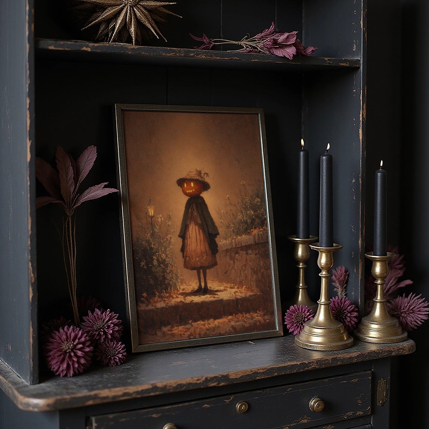 Autumn Sentinel Under Amber Light