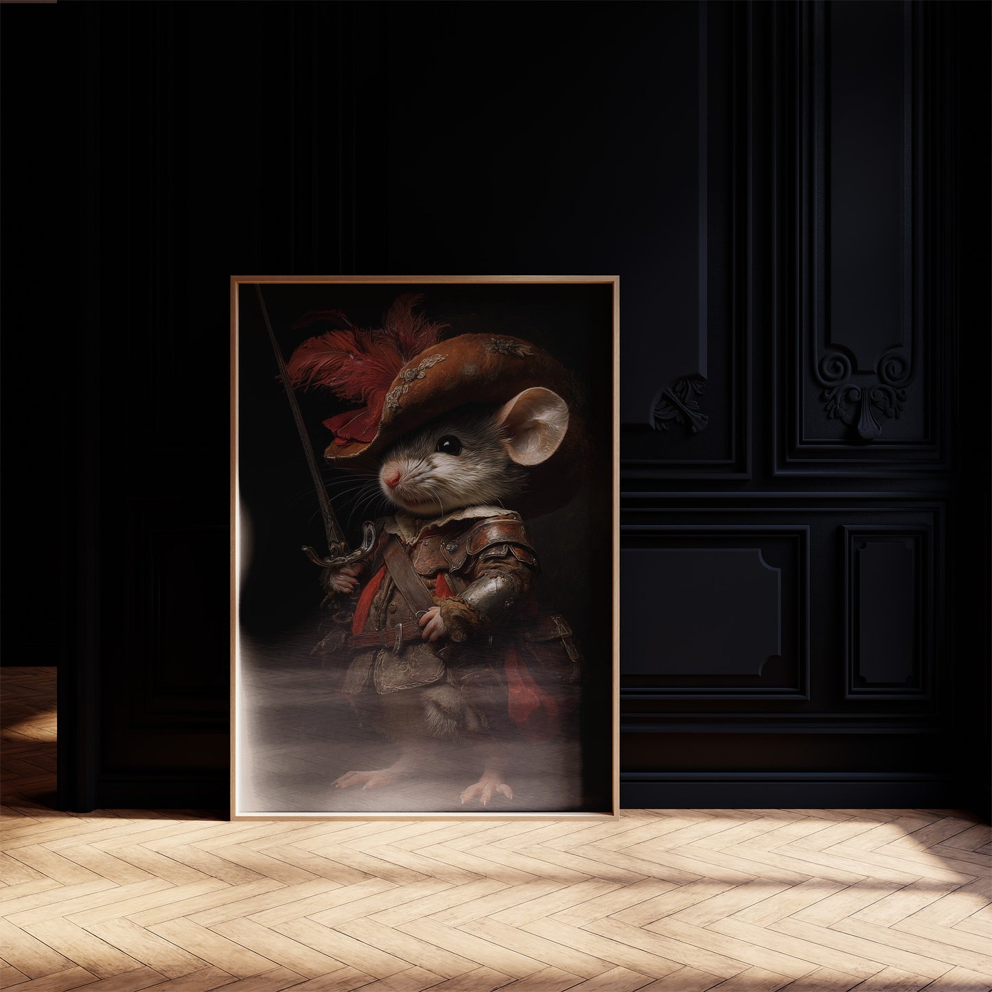 Noble Mouse In Royal Armor