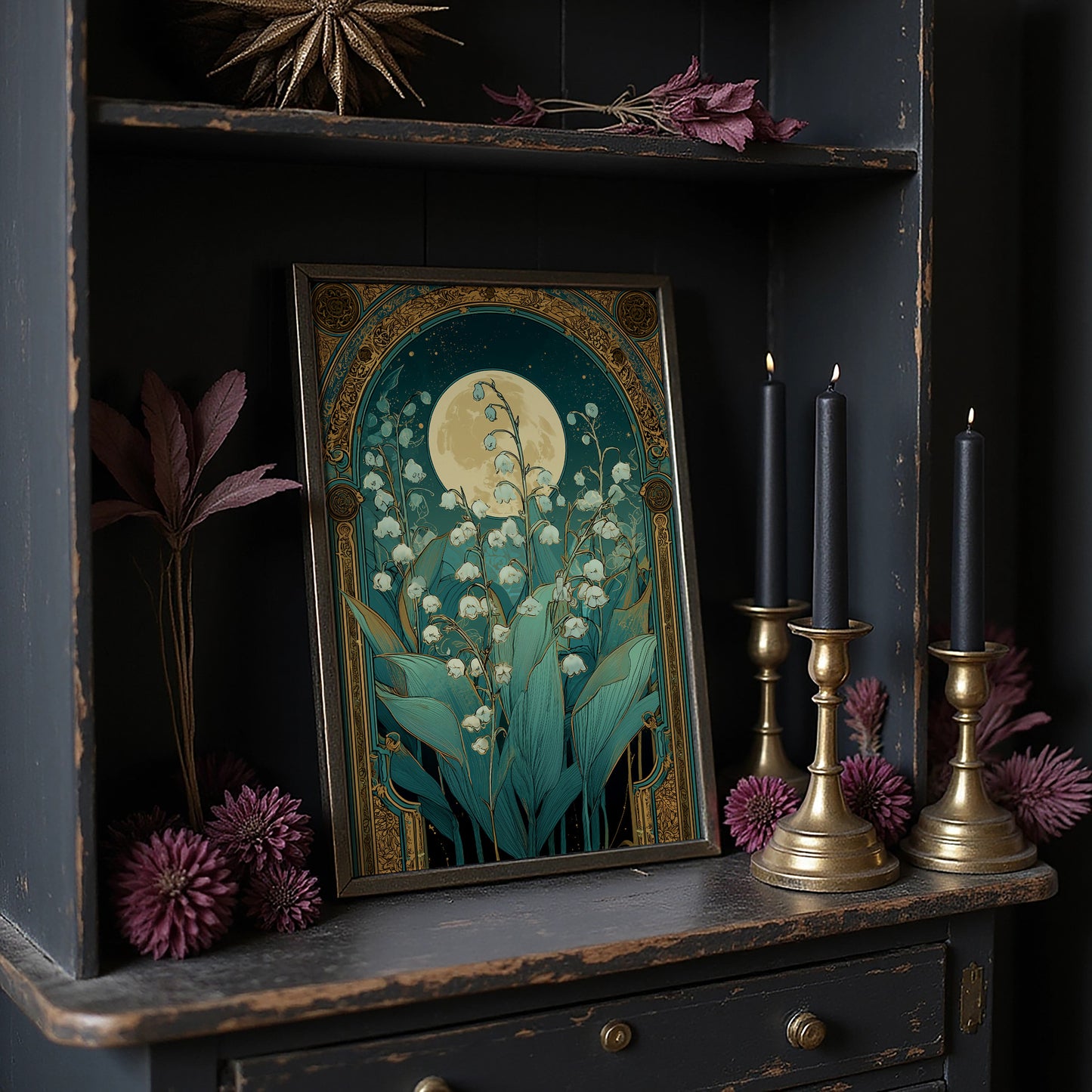 Moonlit Bells Under Starry Arch