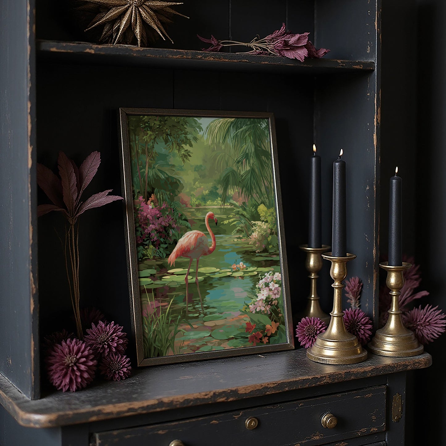 Pink Elegance In Verdant Paradise