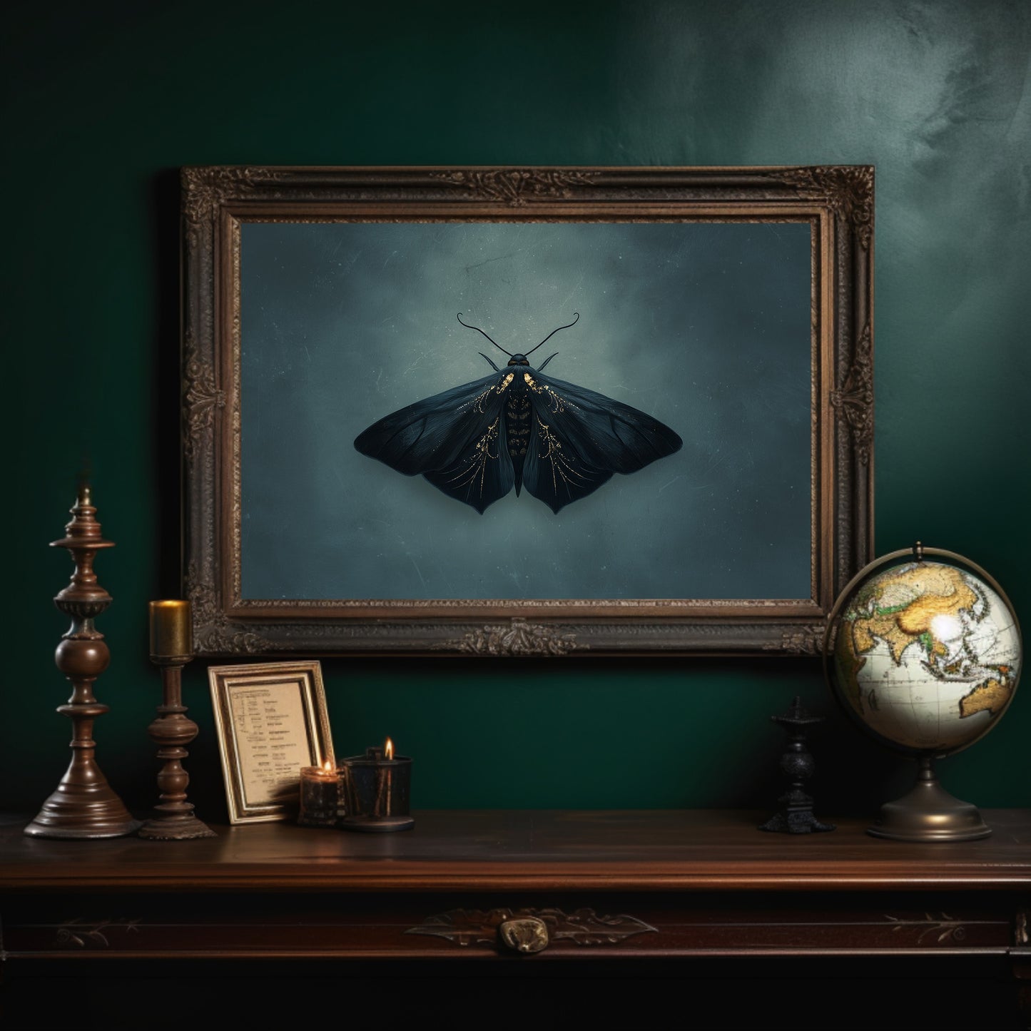 Velvet Wings Among Leather Spines