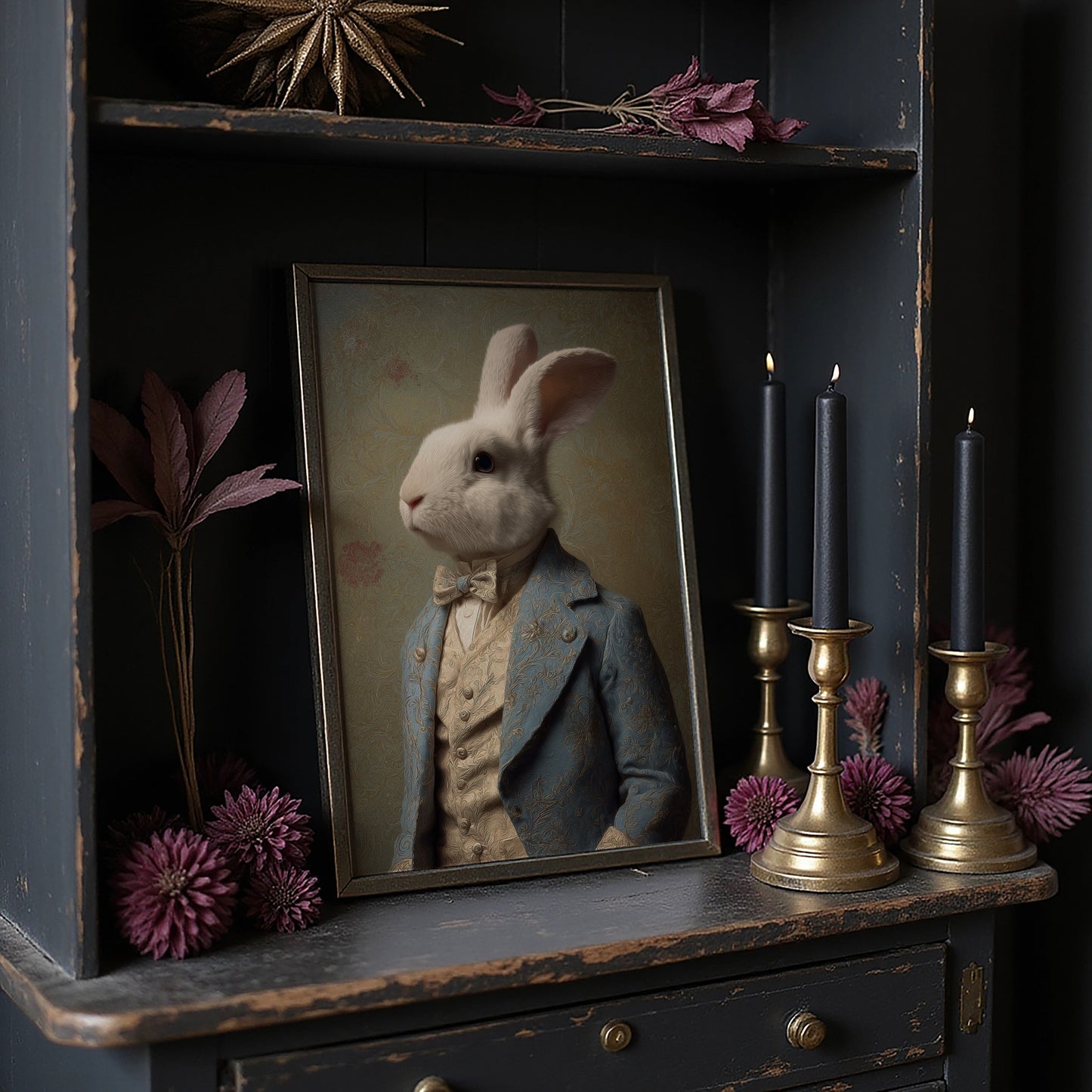 Noble Rabbit In Velvet Court