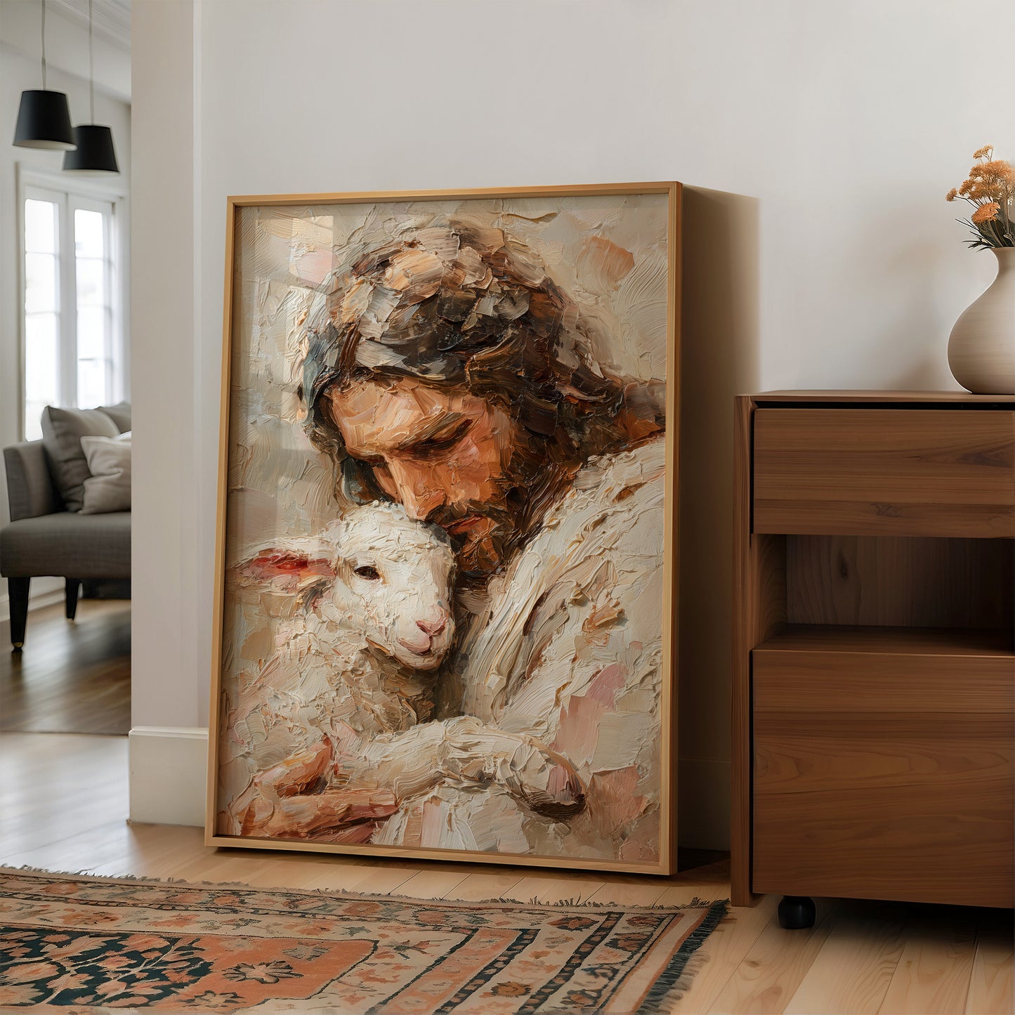 Tender Shepherd Holds The Innocent