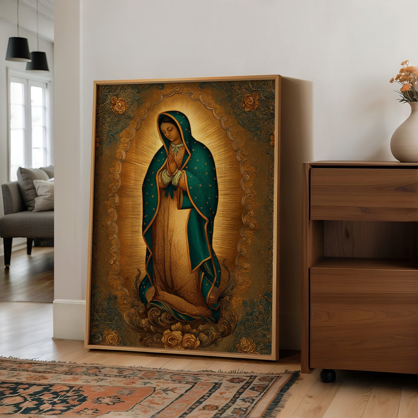 Sacred Light On Wooden Table