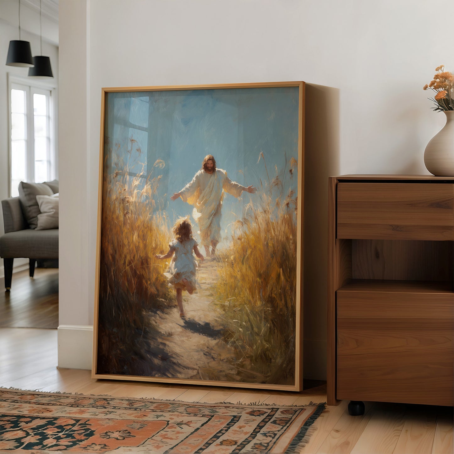 Golden Path To Outstretched Arms