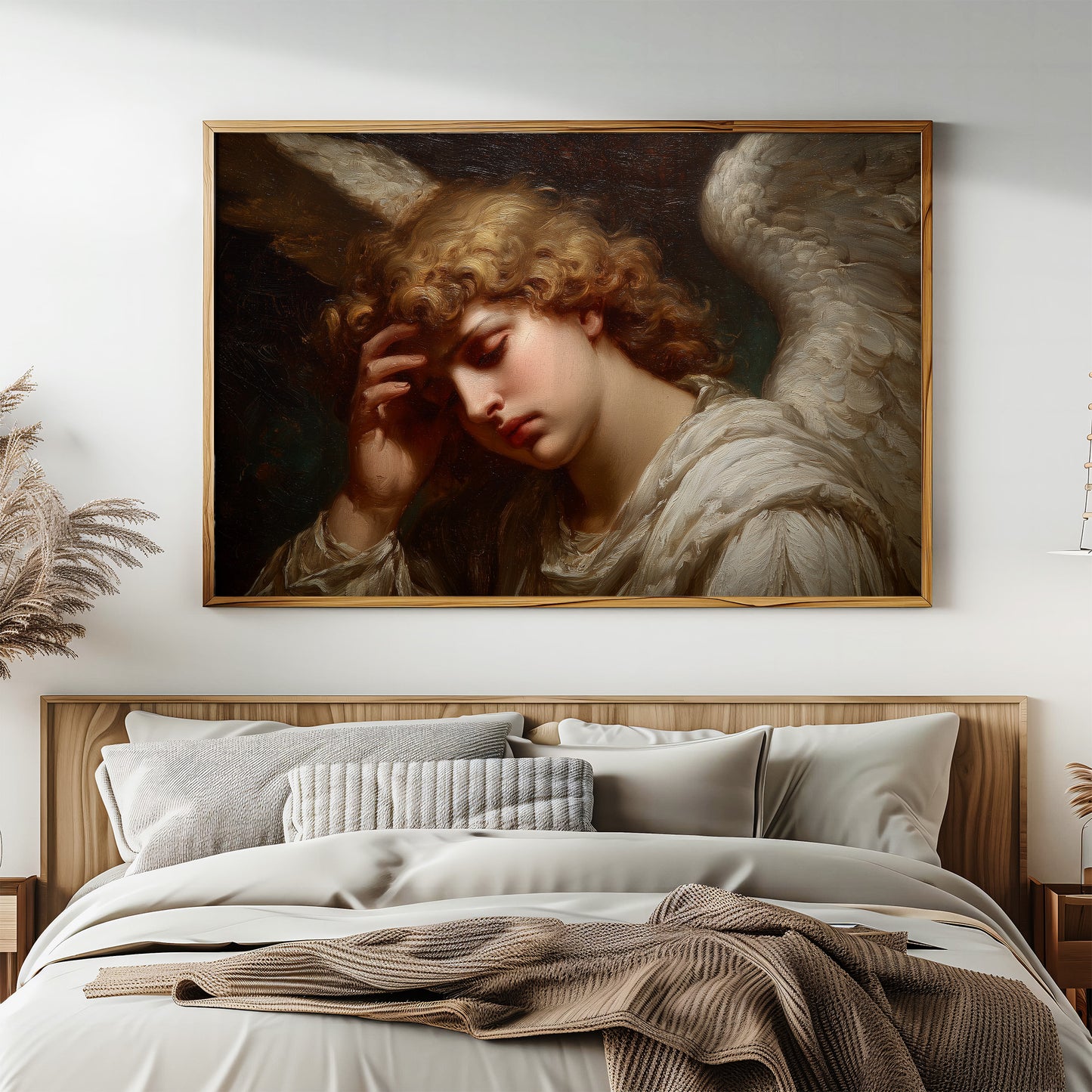 Classical Art Among Quiet Shelves