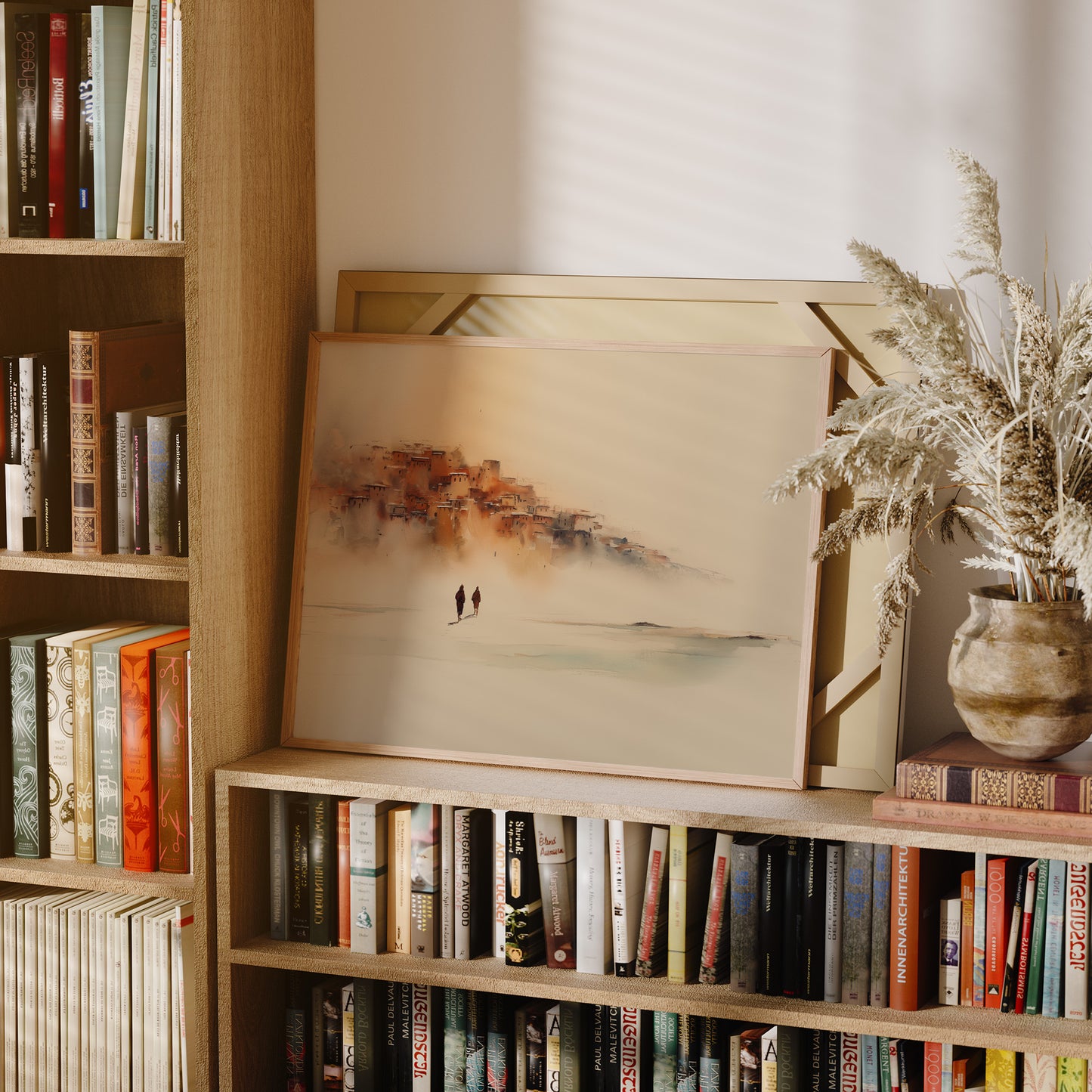 Travelers In Morning Mist