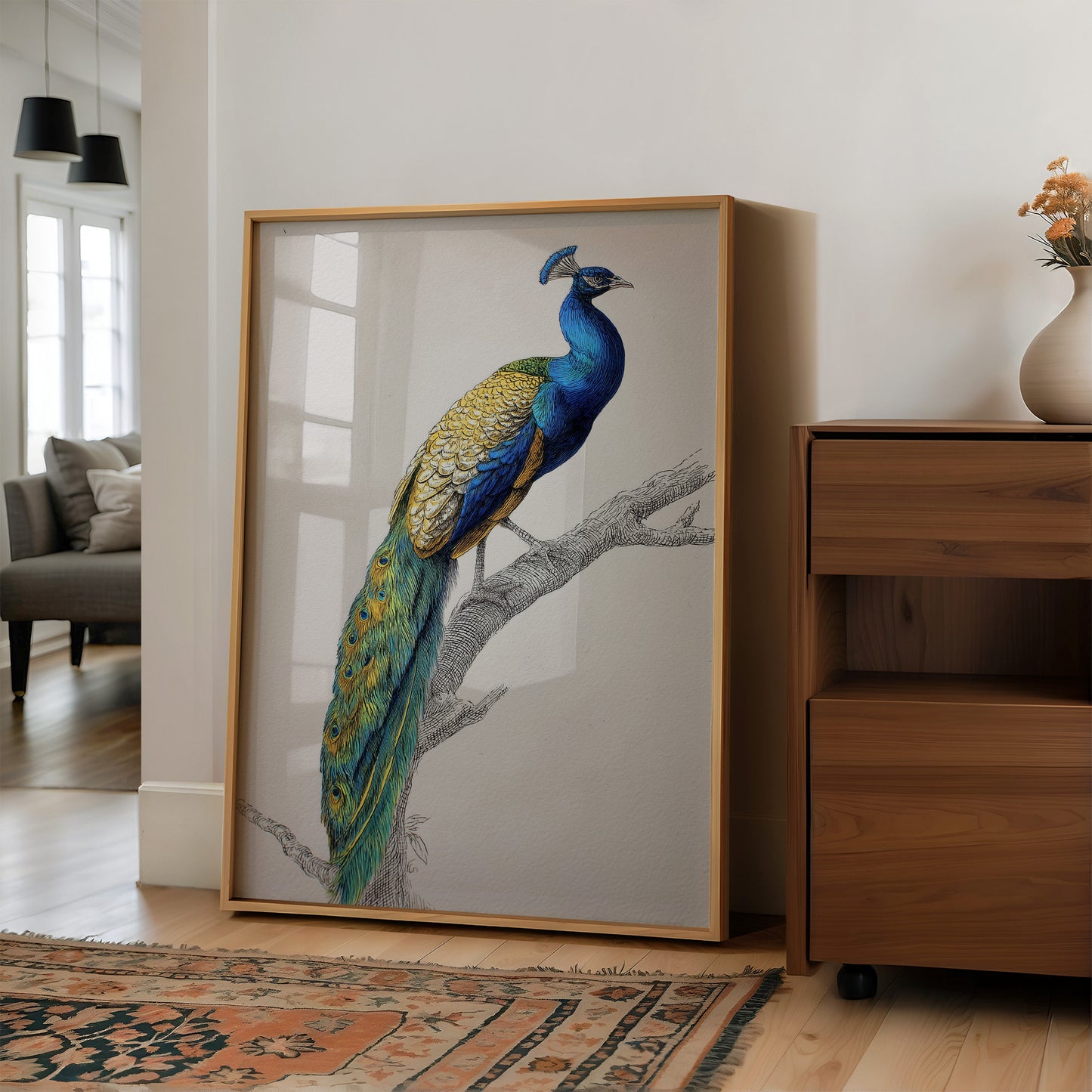 Sapphire Crown On Wooden Canvas