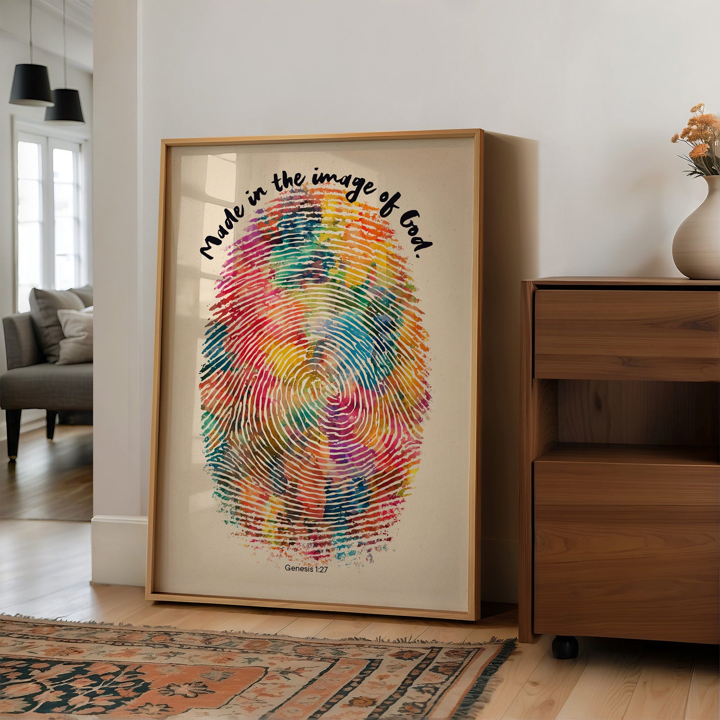 Vibrant Identity On Wooden Table