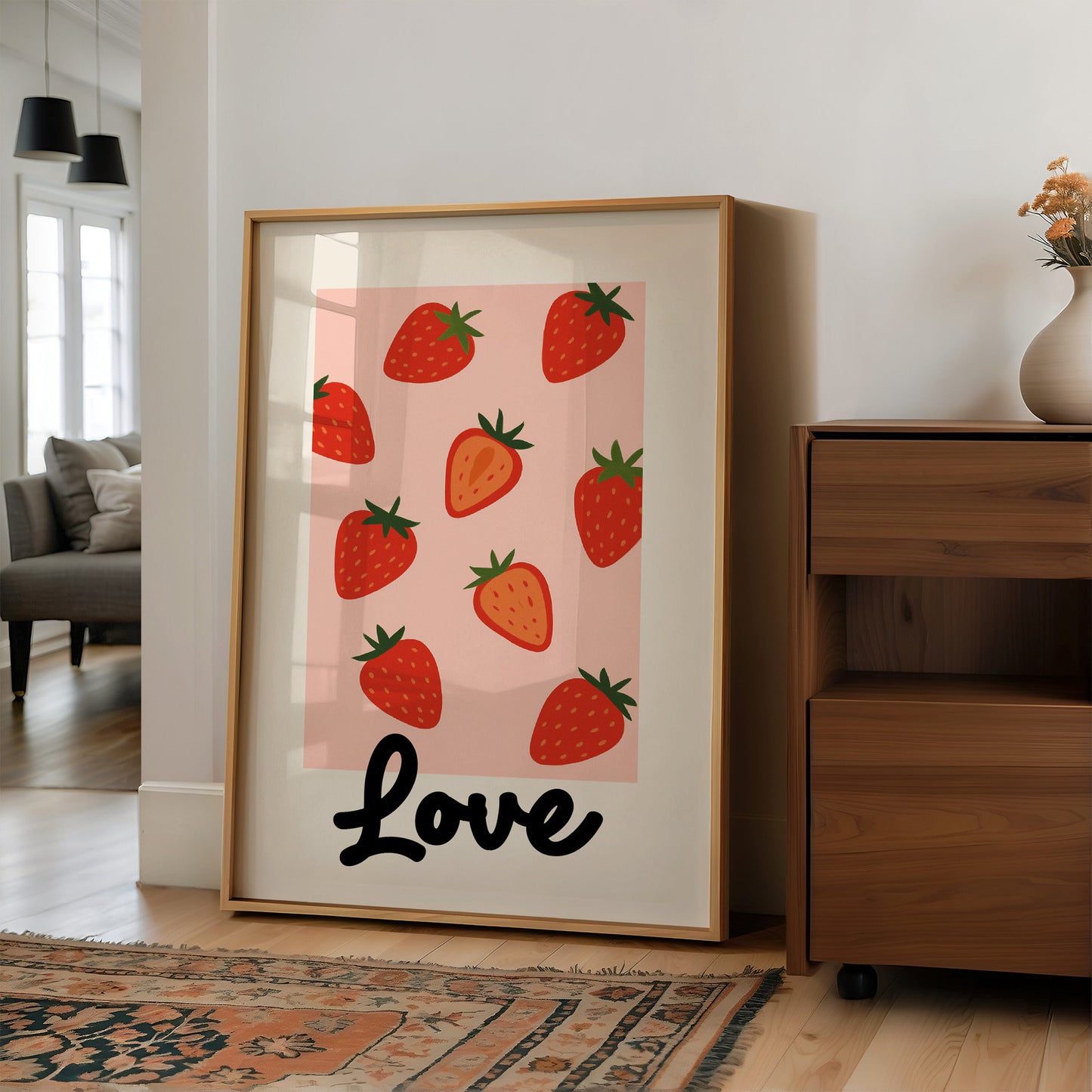 Sweet Summer On Pink Canvas