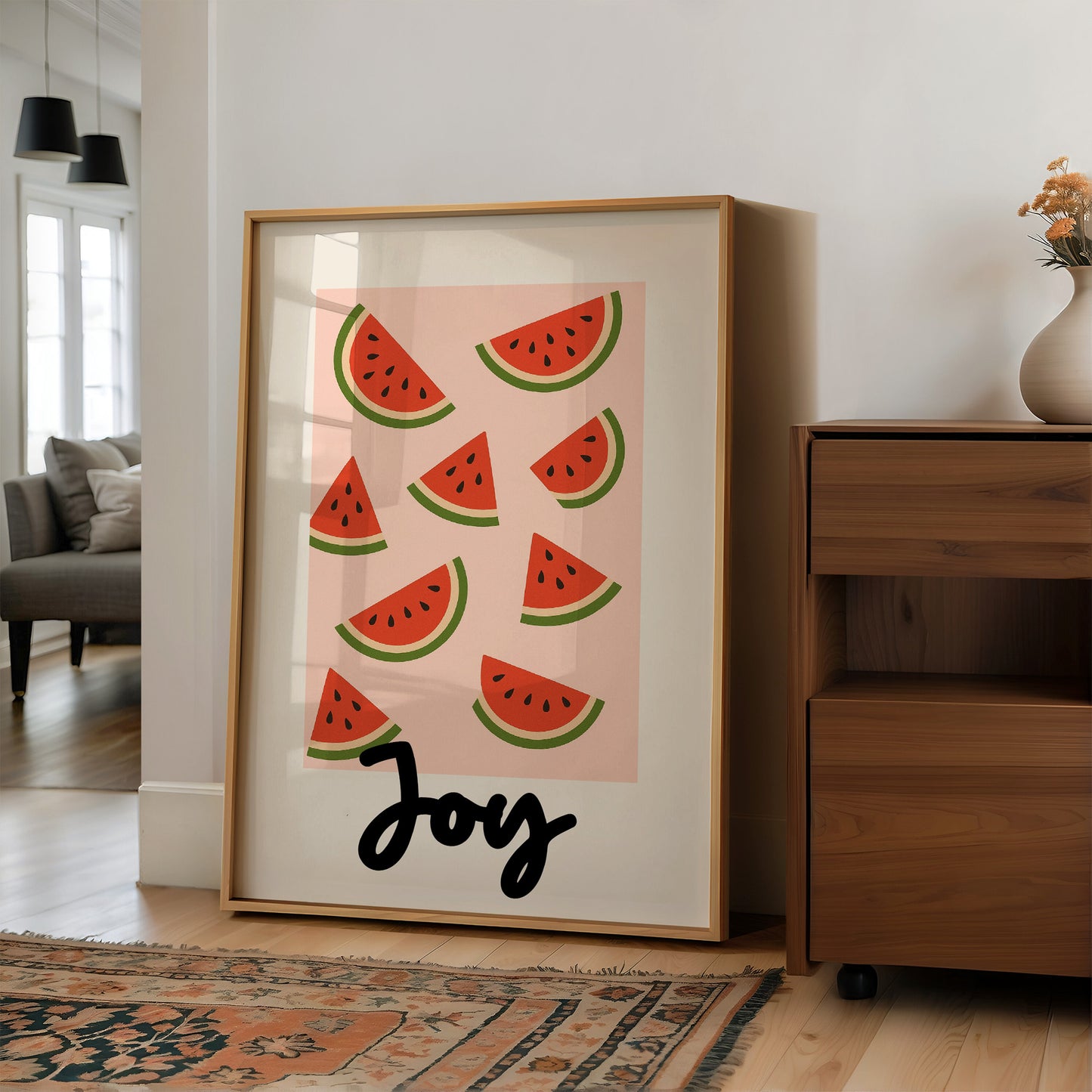 Summer Slices On Coral Canvas