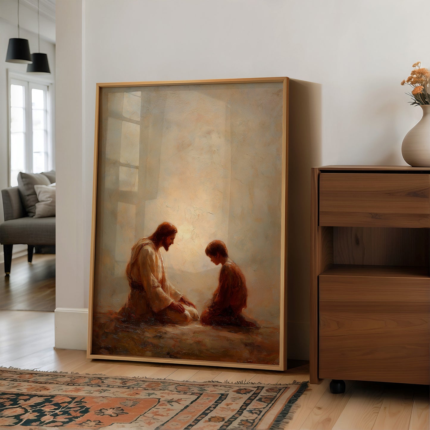 Sacred Moment in Gentle Light