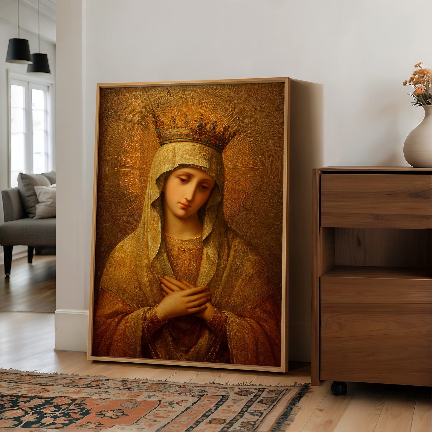 Radiant Devotion in Golden Hues