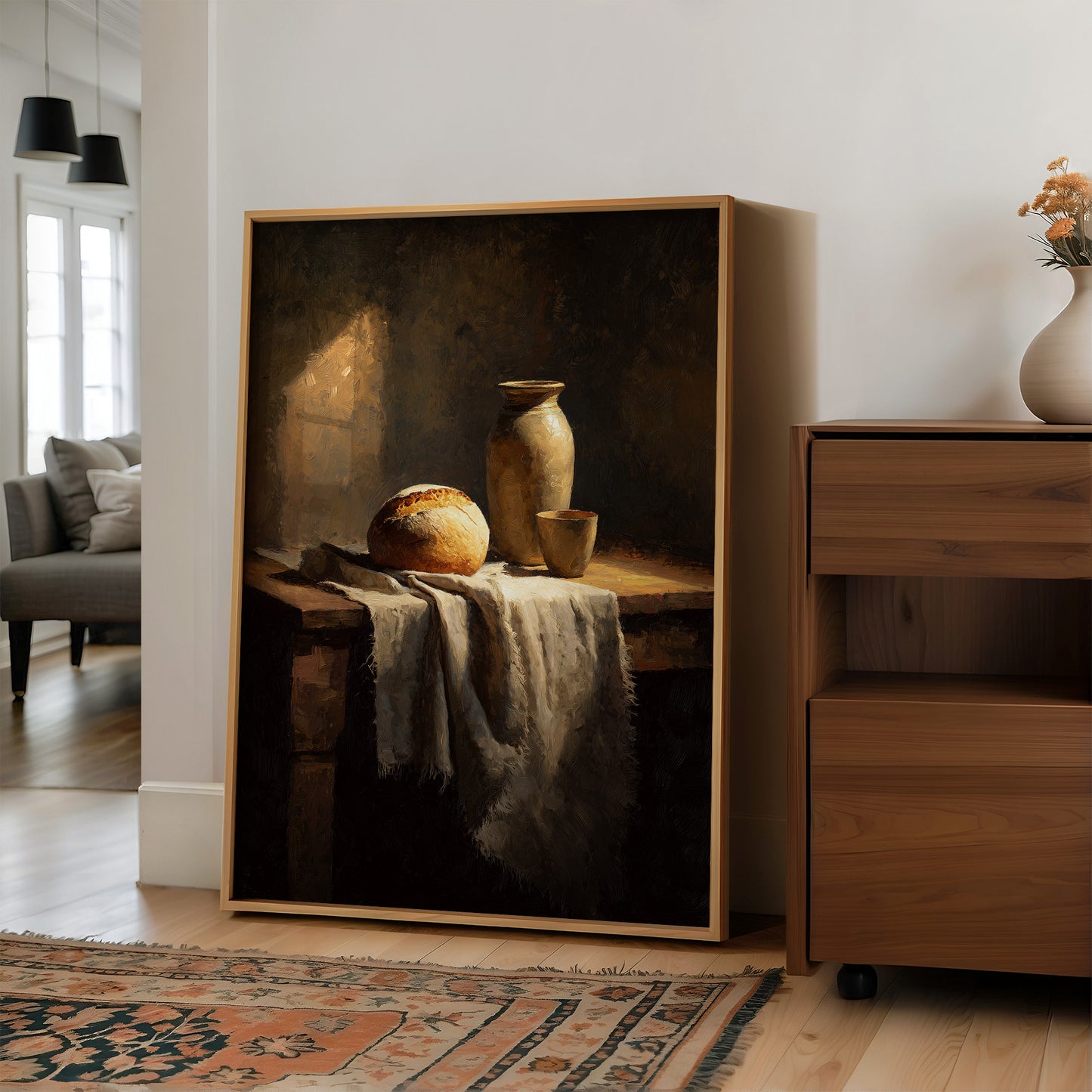 Humble Feast in Amber Light