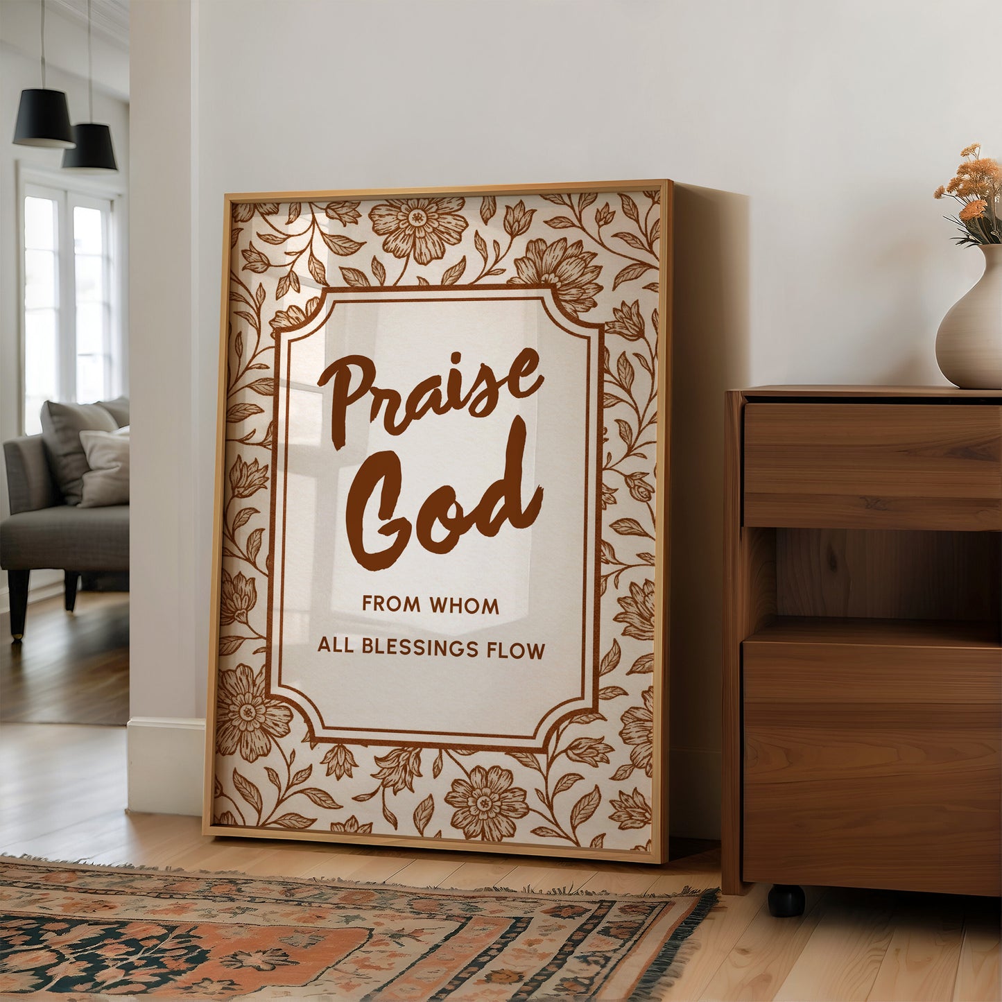 Sepia Devotion Blooms In Gratitude