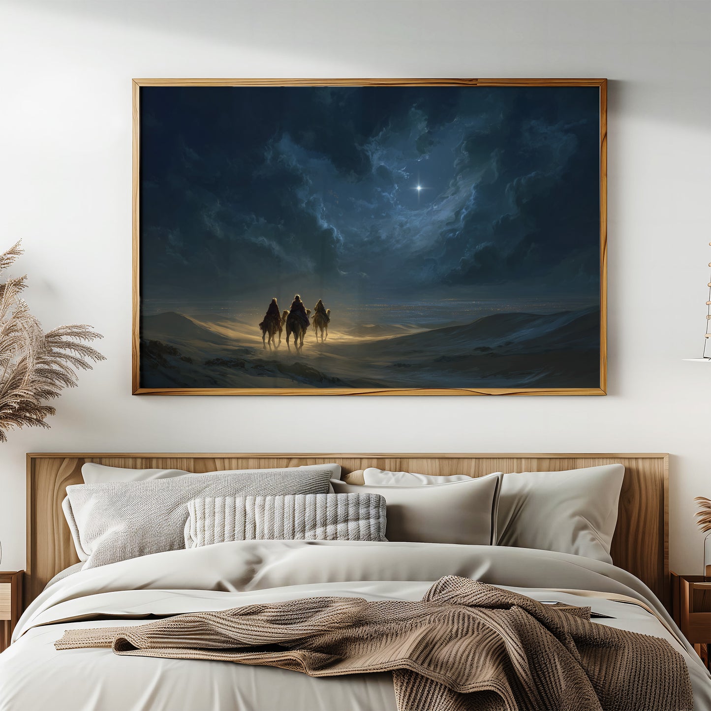 Celestial Beacon Guides Desert Wanderers
