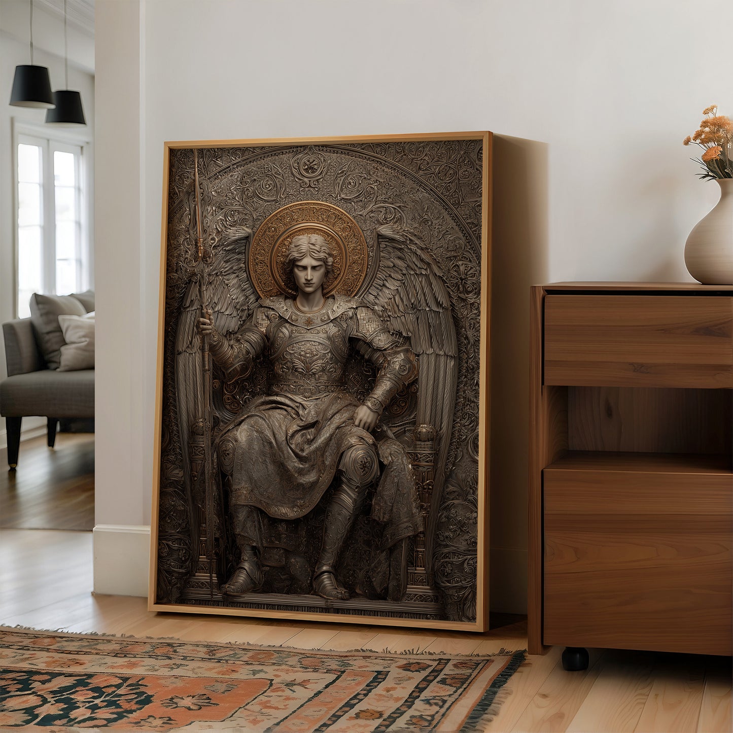 Celestial Guardian's Gilded Throne
