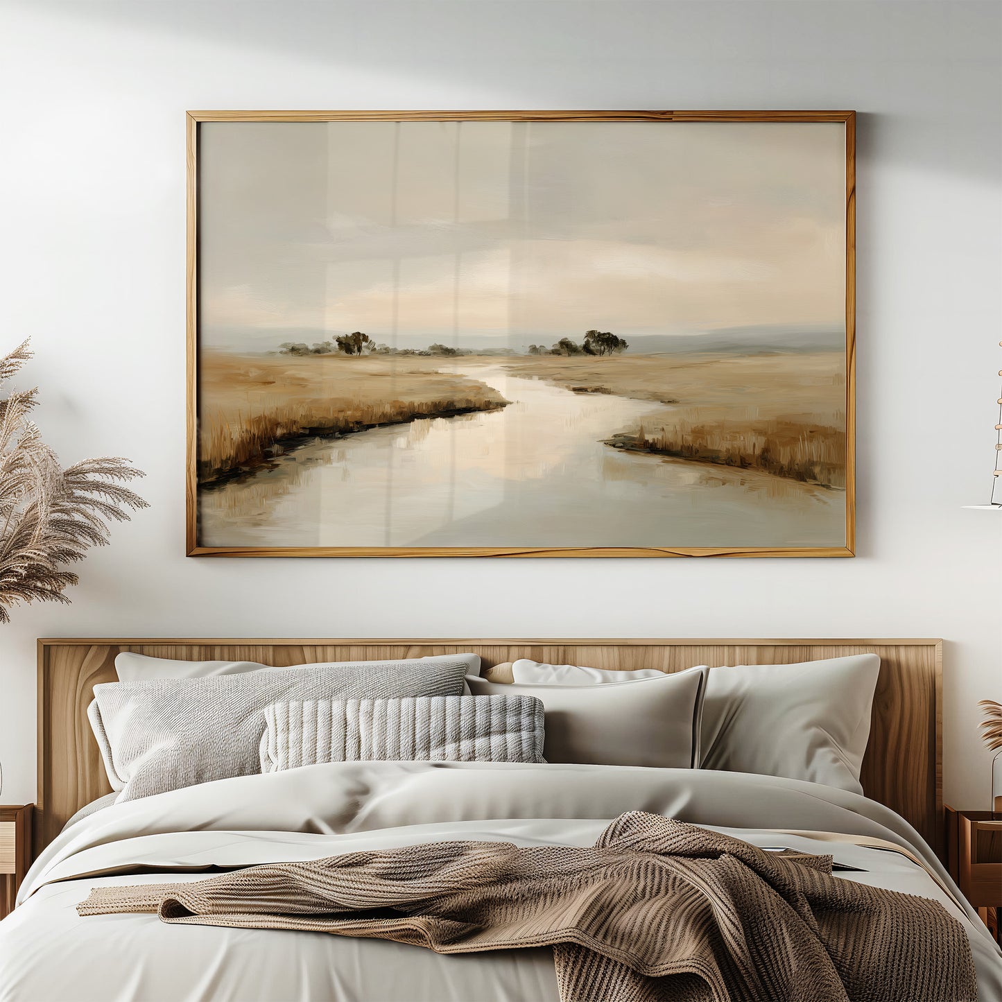 Whispered Reflections Across Ivory Marshlands