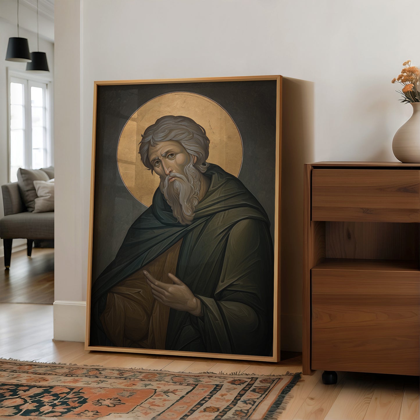 Byzantine Contemplation in Emerald Robes