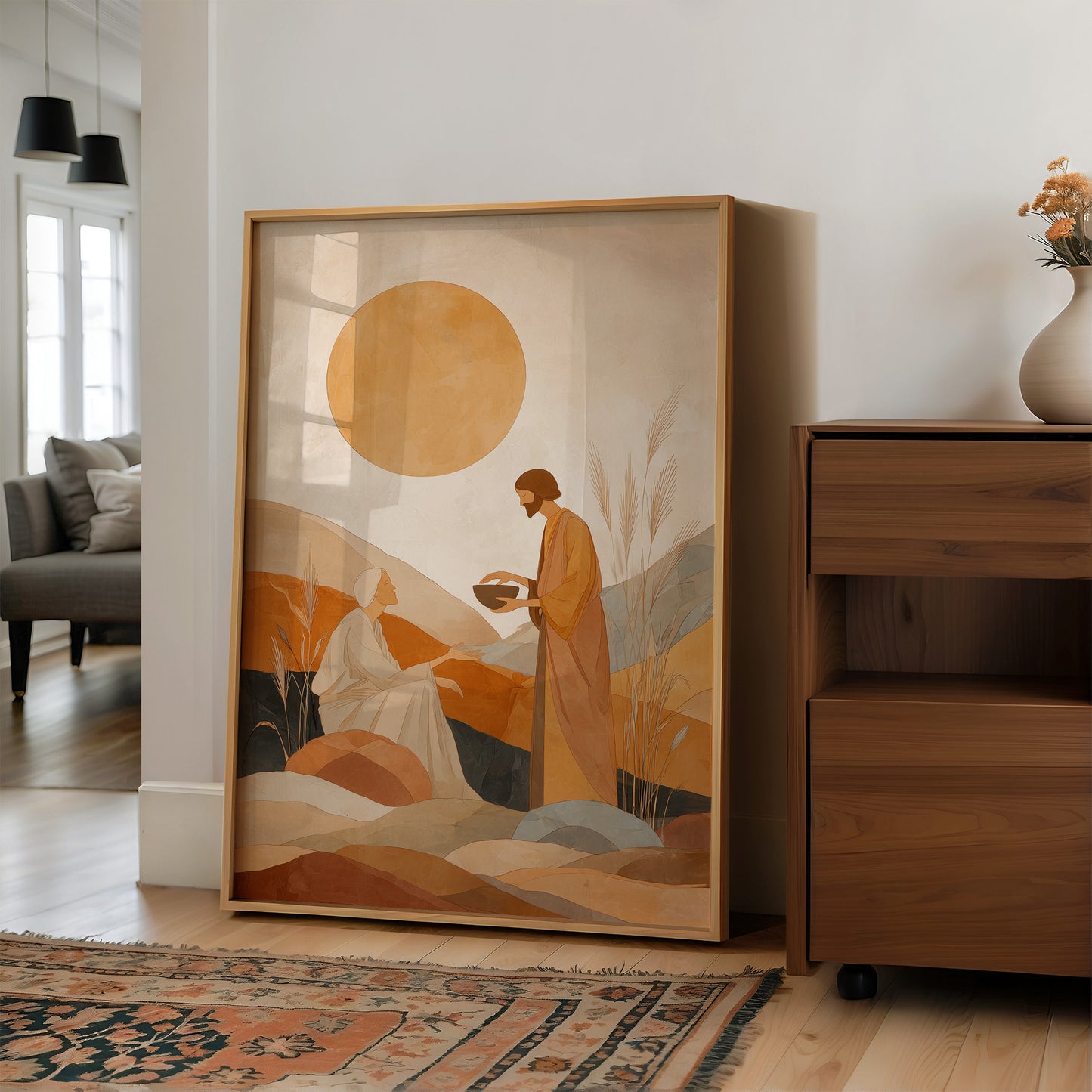 Desert Offering Under Amber Sun