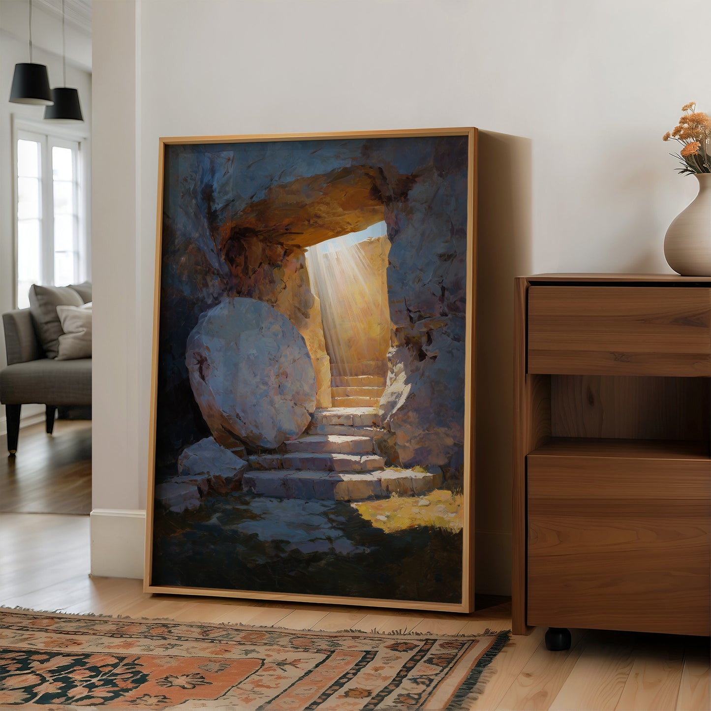Empty Tomb Bathes in Resurrection Light