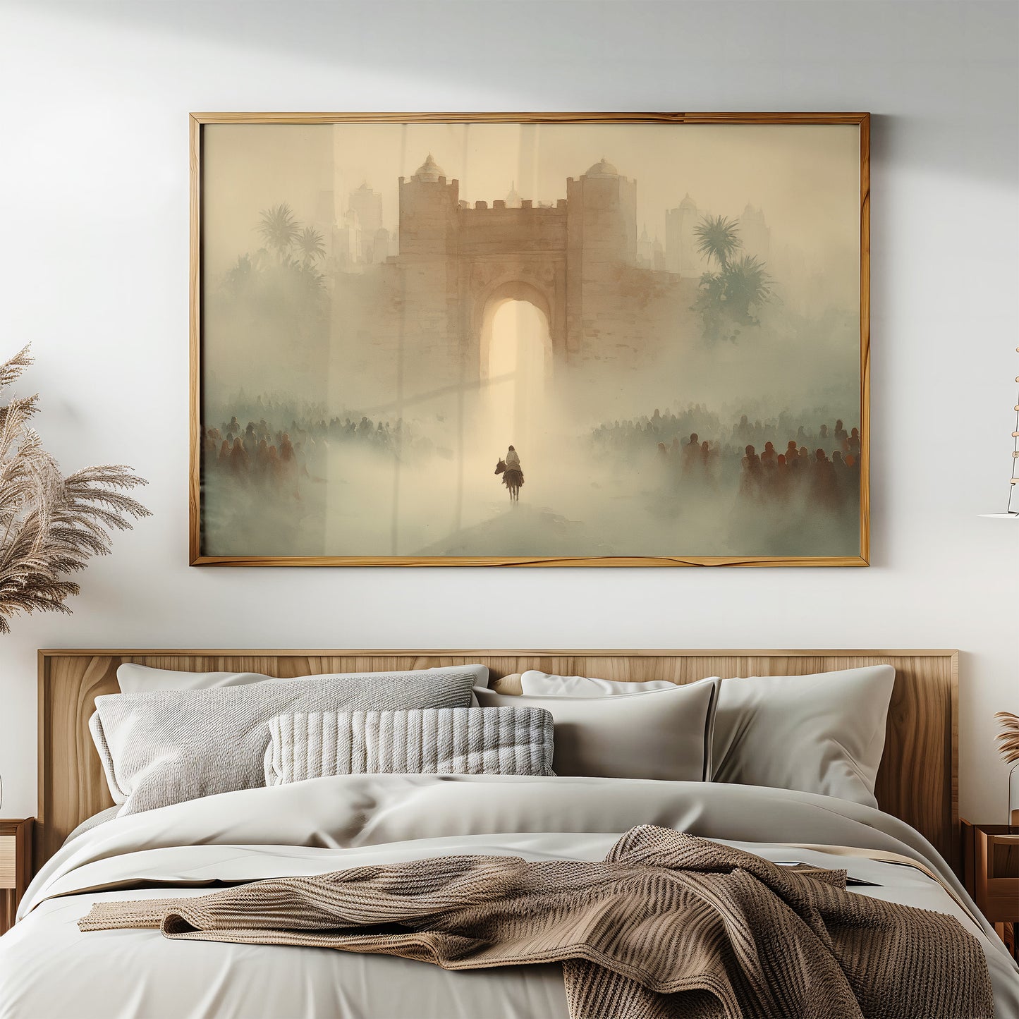 Ancient Gateway Beckons Through Desert Haze
