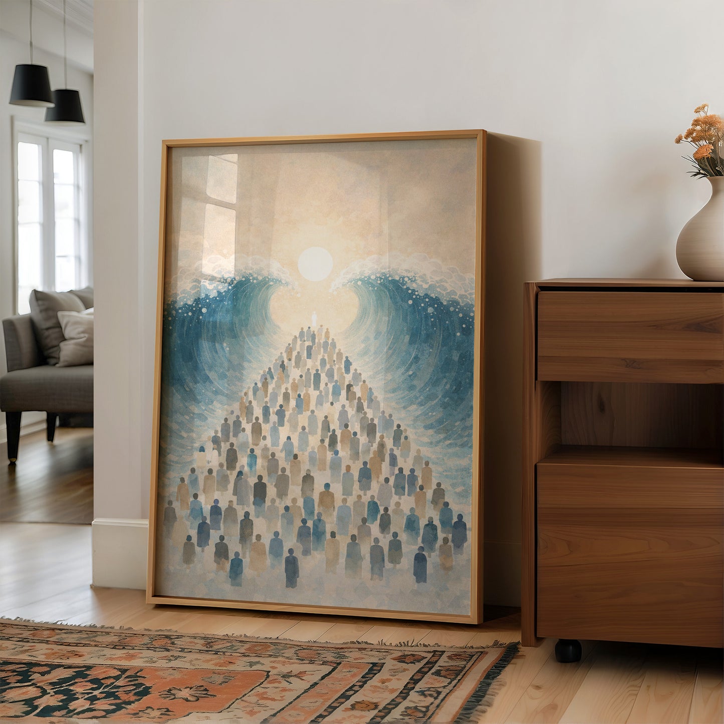 Exodus Through Parted Waters