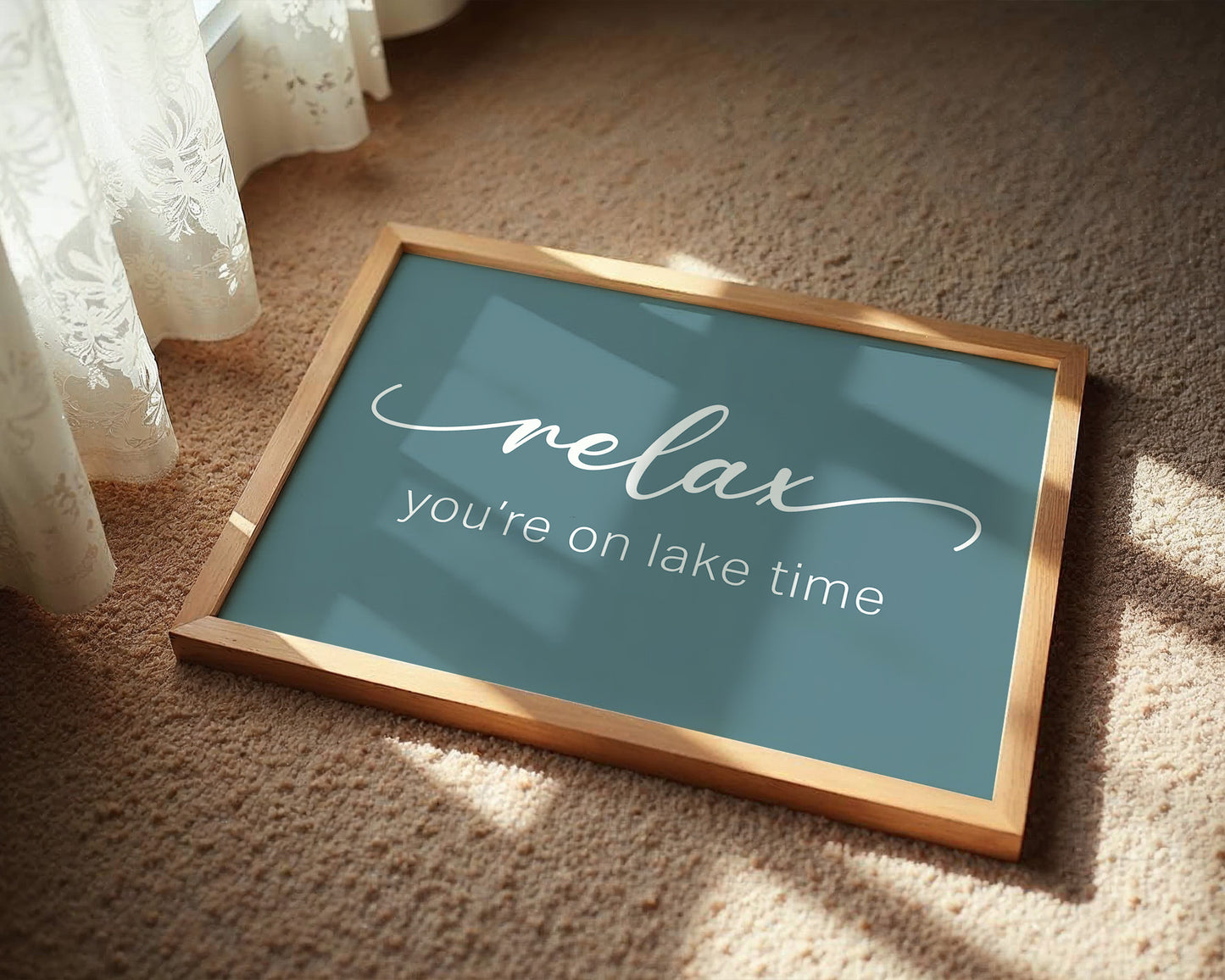 Teal Wisdom: You're on Lake Time