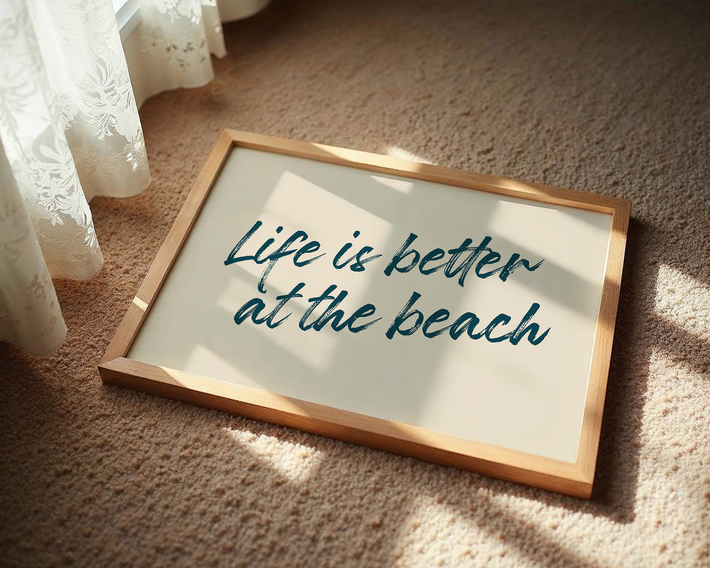 Coastal Wisdom in Brushed Teal