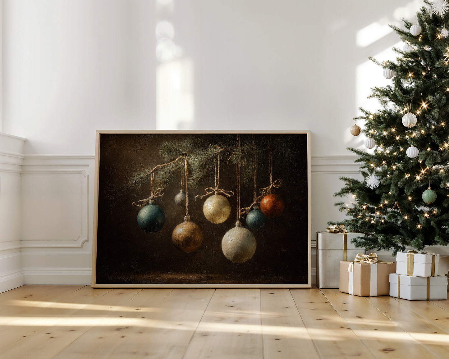 Still Life of Hanging Ornaments