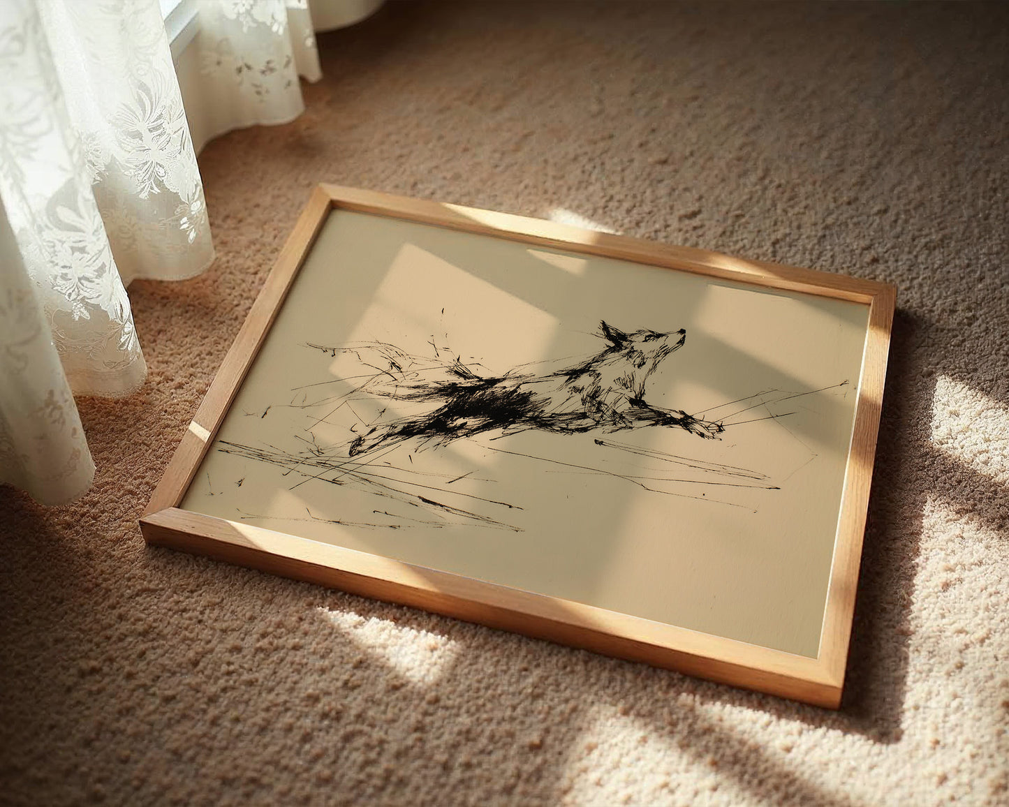 Wild Spirit Captured In Gestural Ink