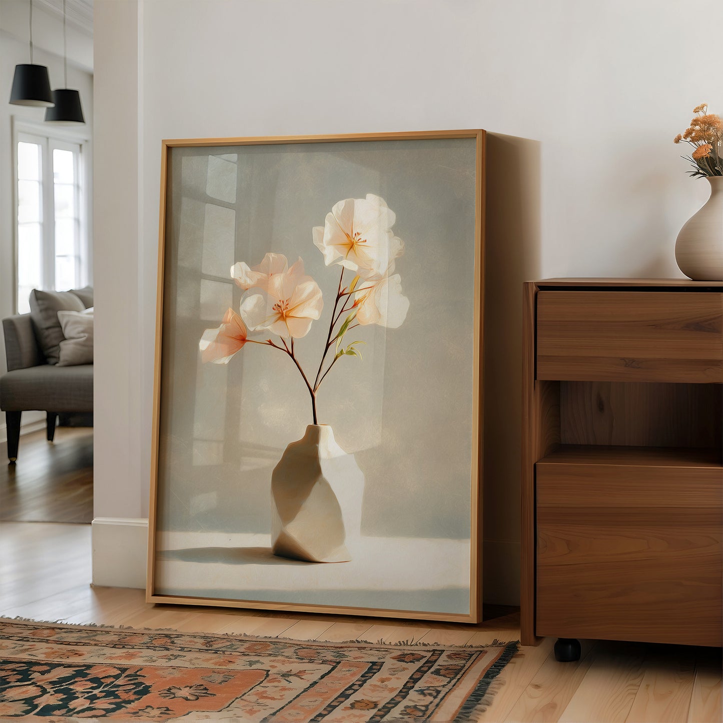 Delicate Blossoms in Blush and Cream