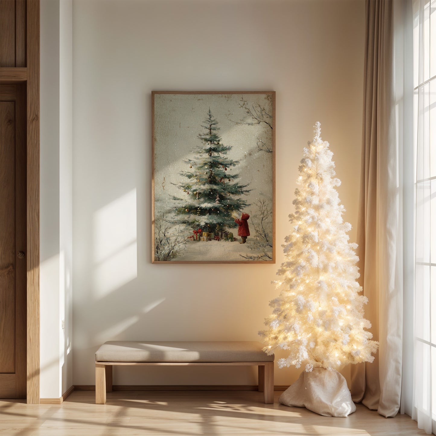 Winter's Wonder Through Innocent Eyes