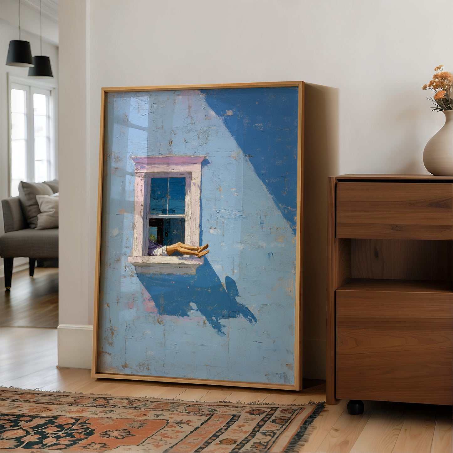 Azure Afternoon: Legs in Repose