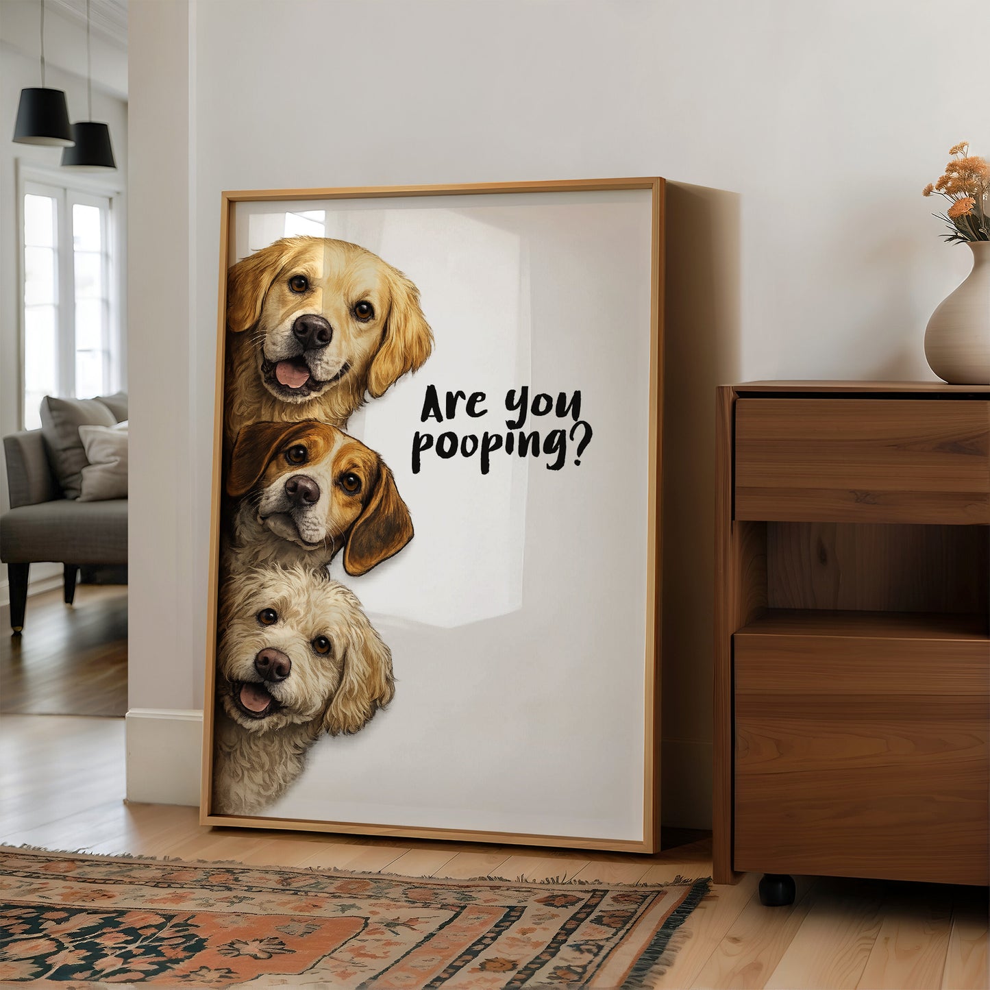 Bathroom Buddies: The Canine Surveillance Squad