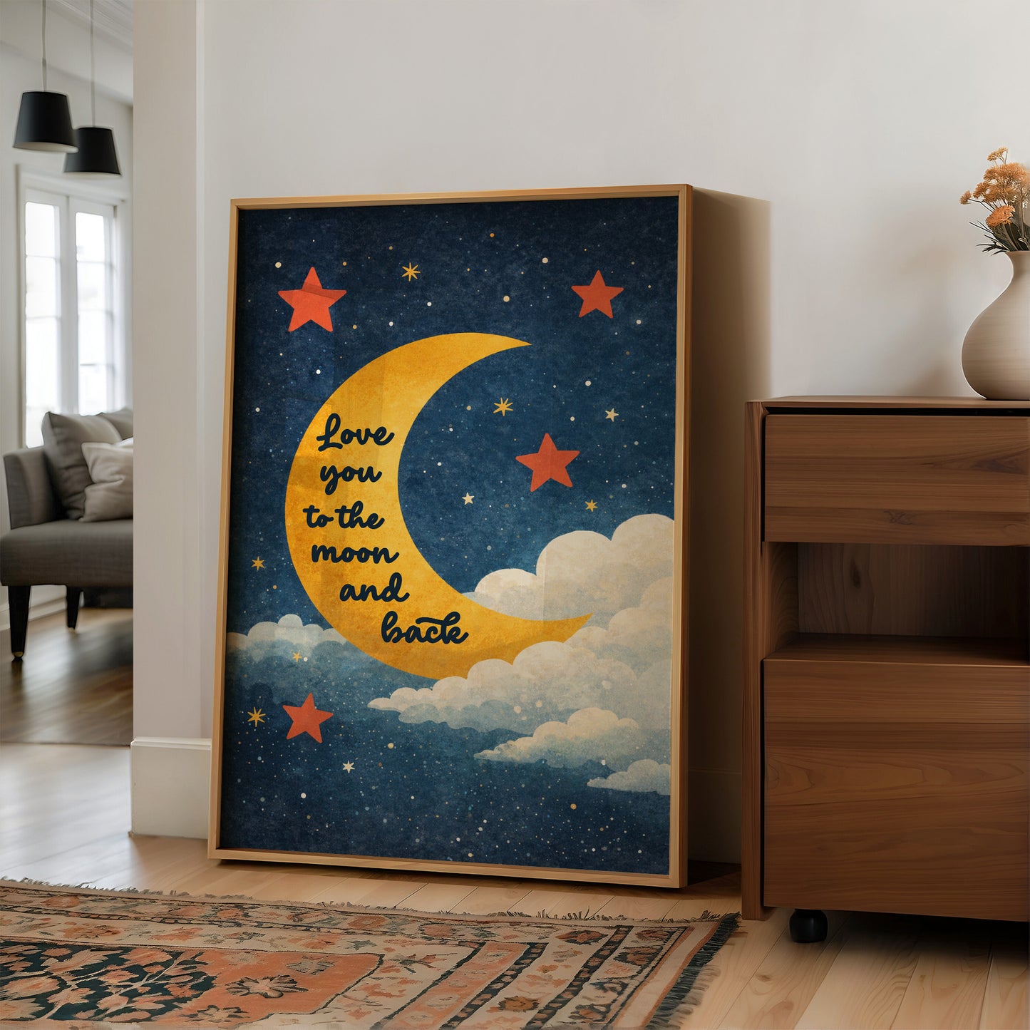 Celestial Promise in Midnight Blue