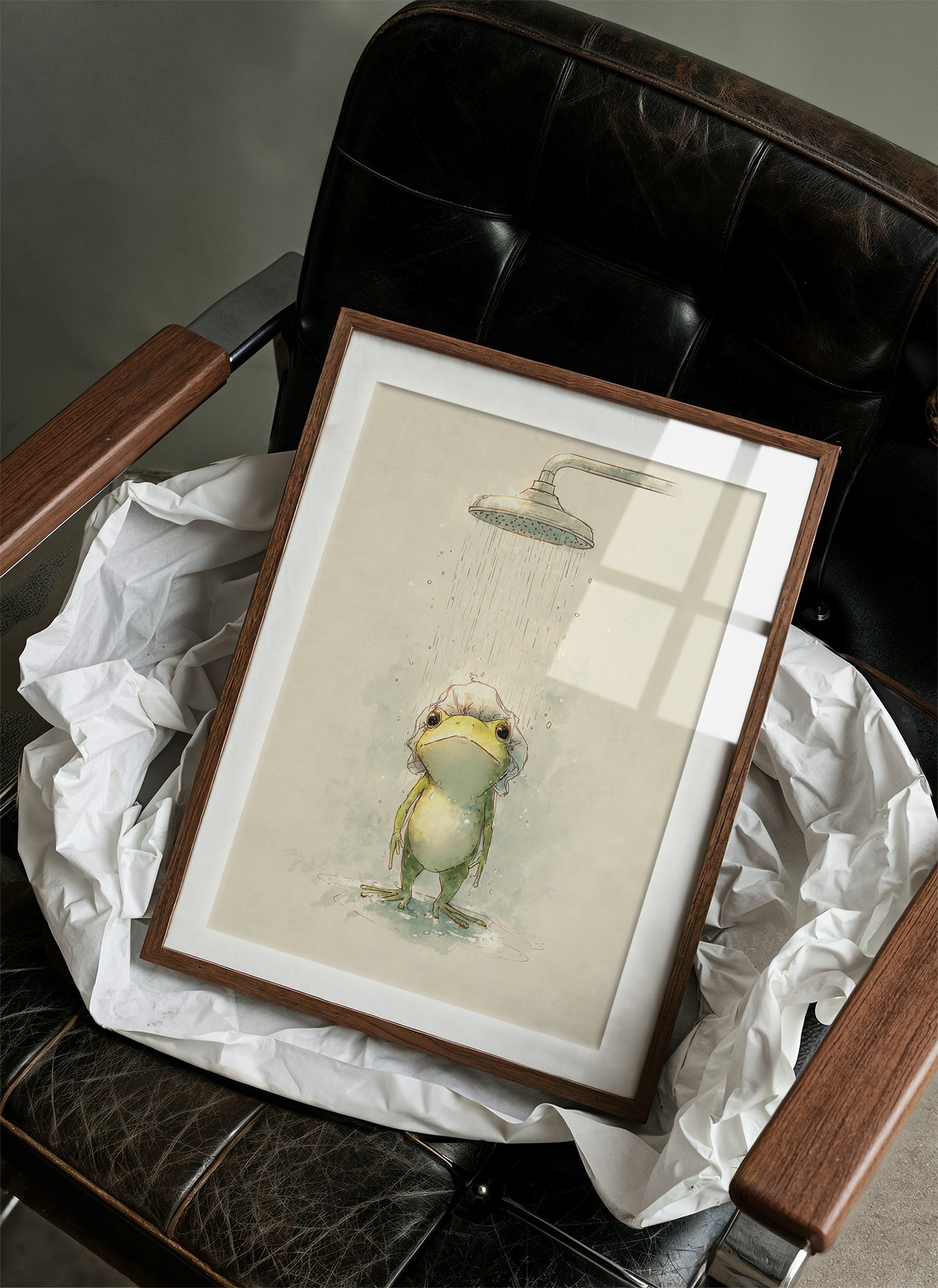 Reluctant Shower Toad's Morning Ritual