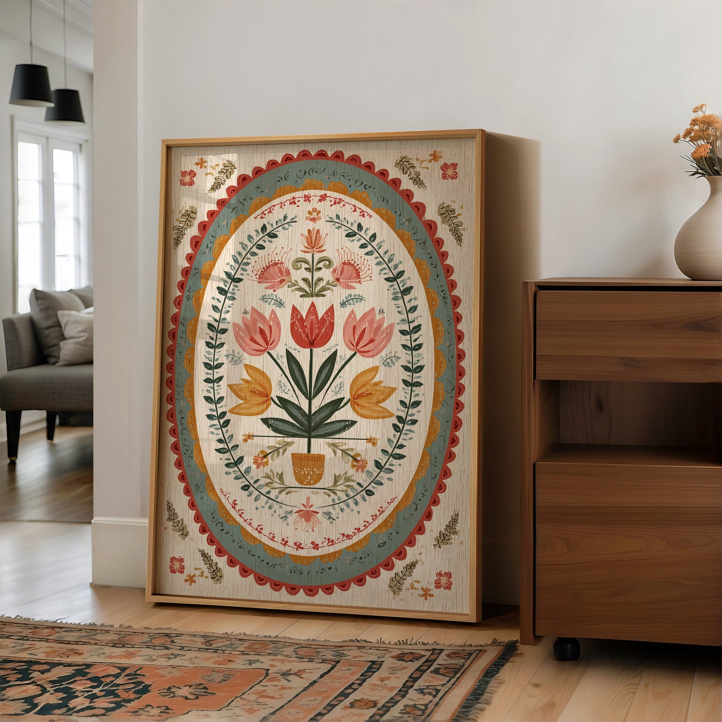 Botanical Heritage: Folk Art Blossoms