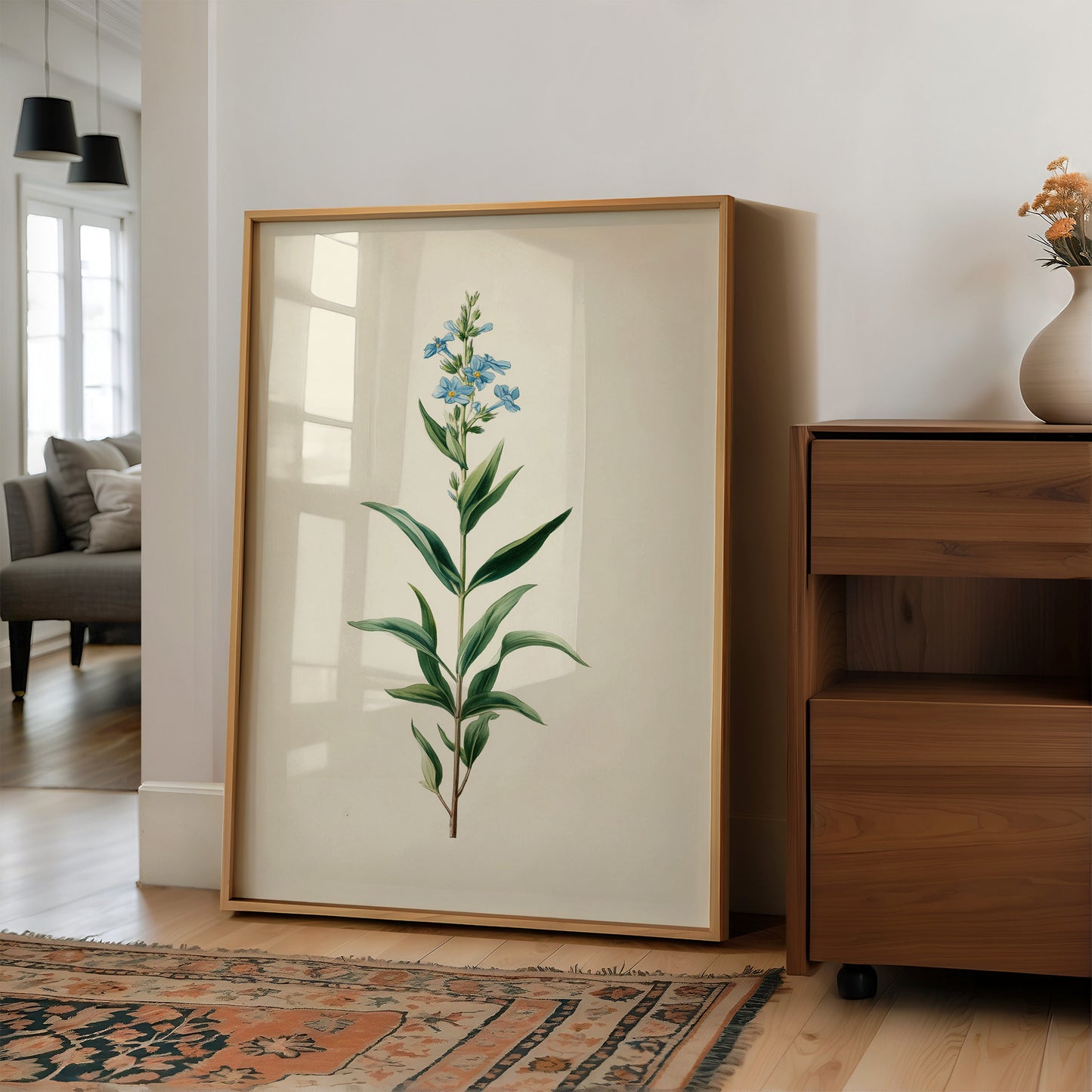Azure Elegance: Botanical Study of Forget-Me-Not