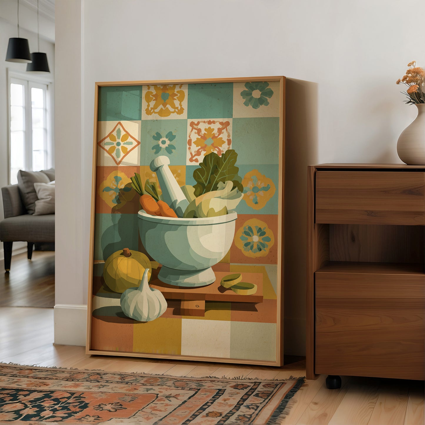 Garden Harvest In Grandmother's Bowl