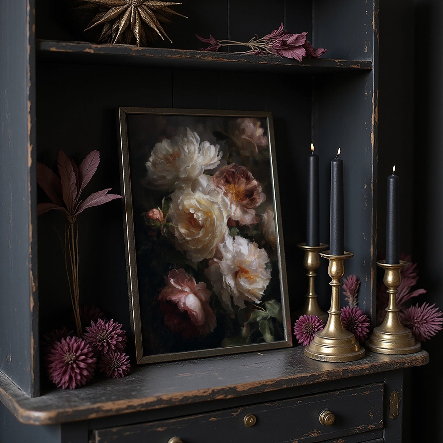When Silk Petals Hold Candlelight